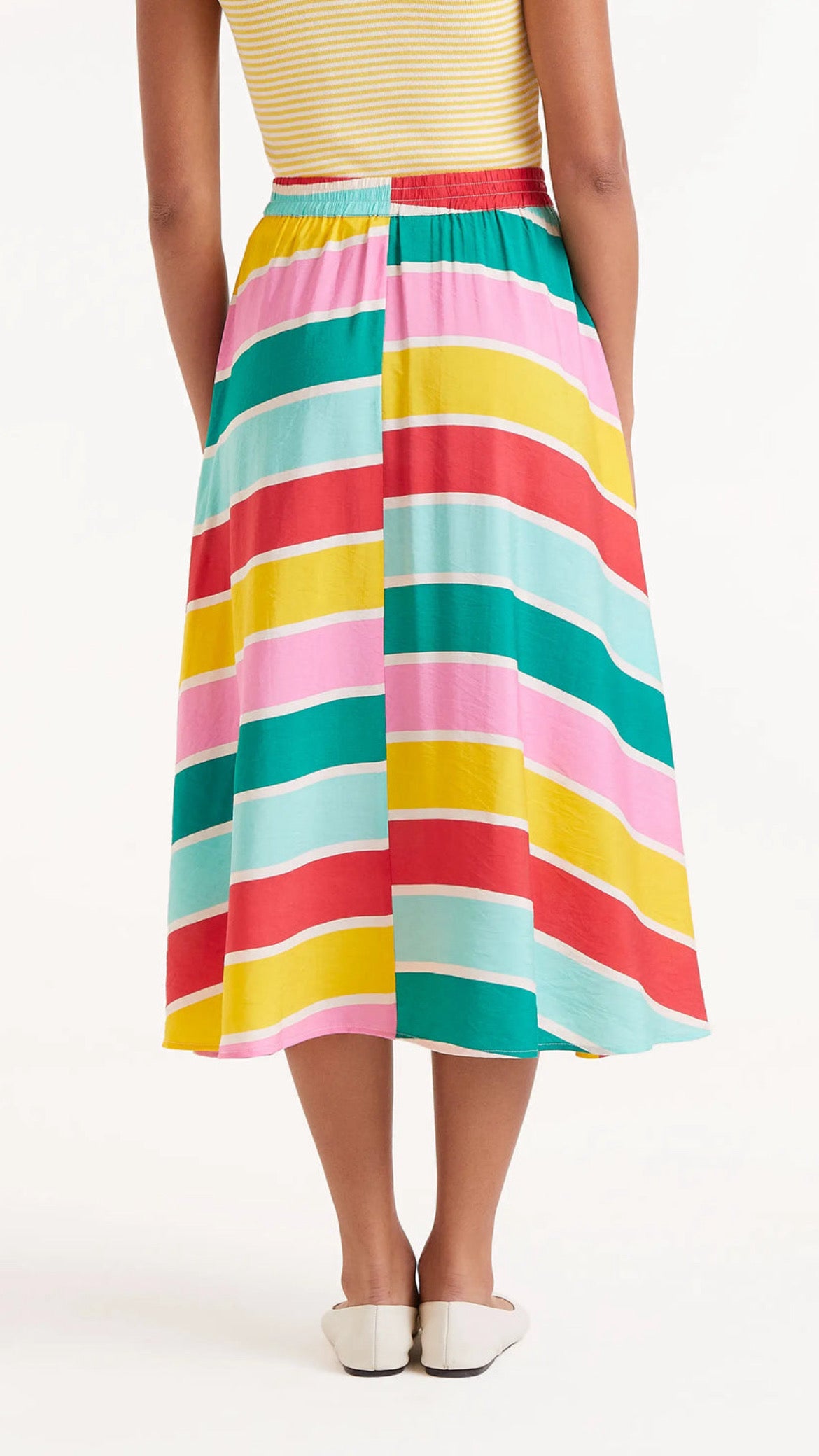 Falda midi Colour Wave