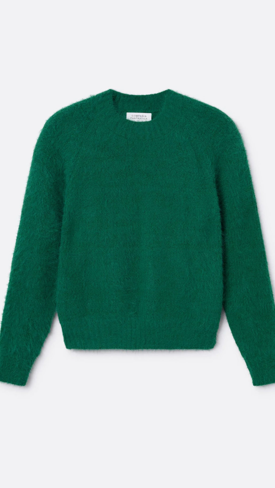 Jersey de punto con textura verde