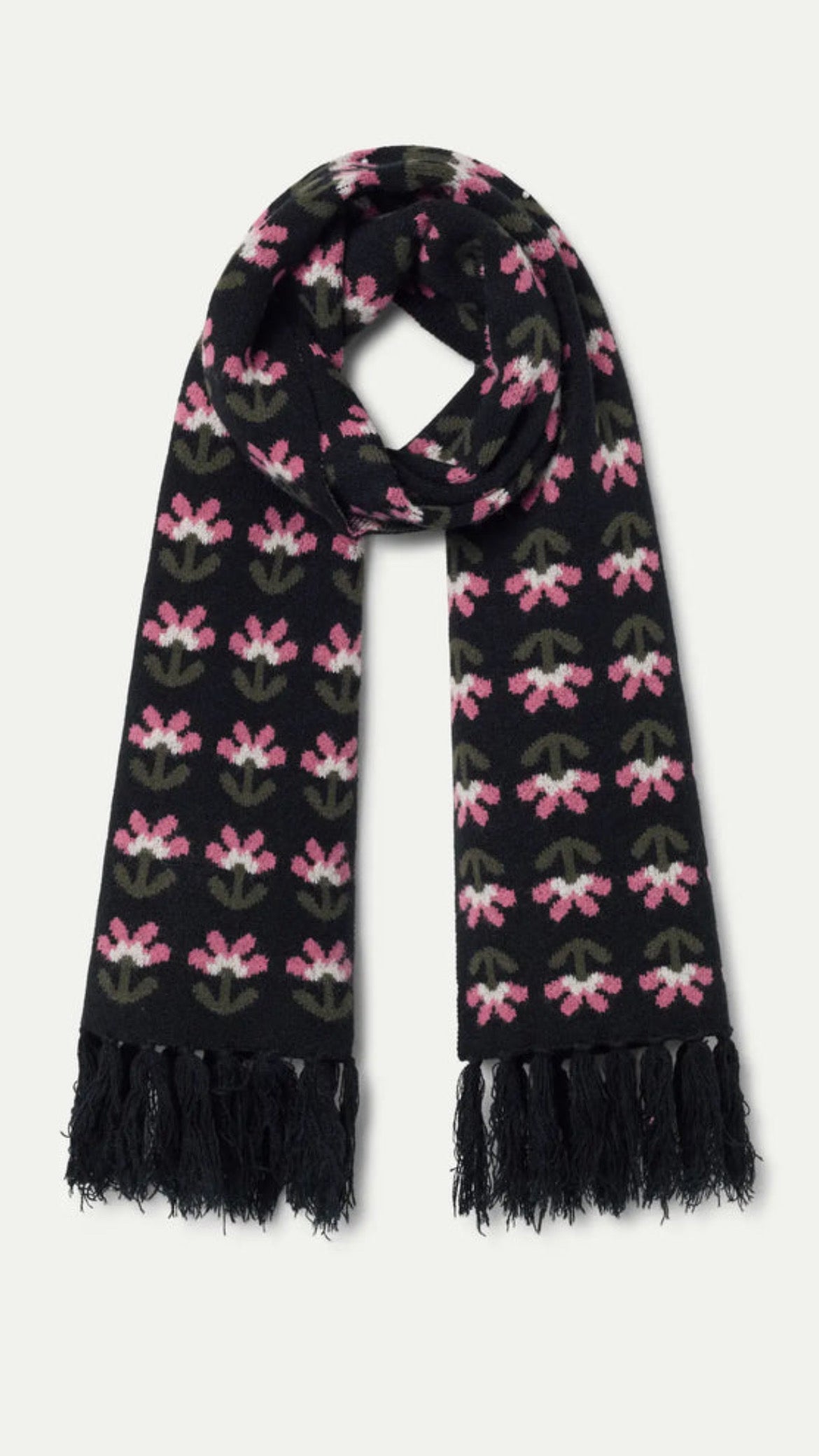 Bufanda de punto jacquard estampado Baboushka Small