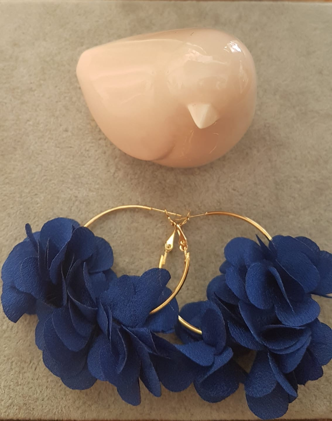 Pendientes Inés Azules - Pájaros en la Cabeza