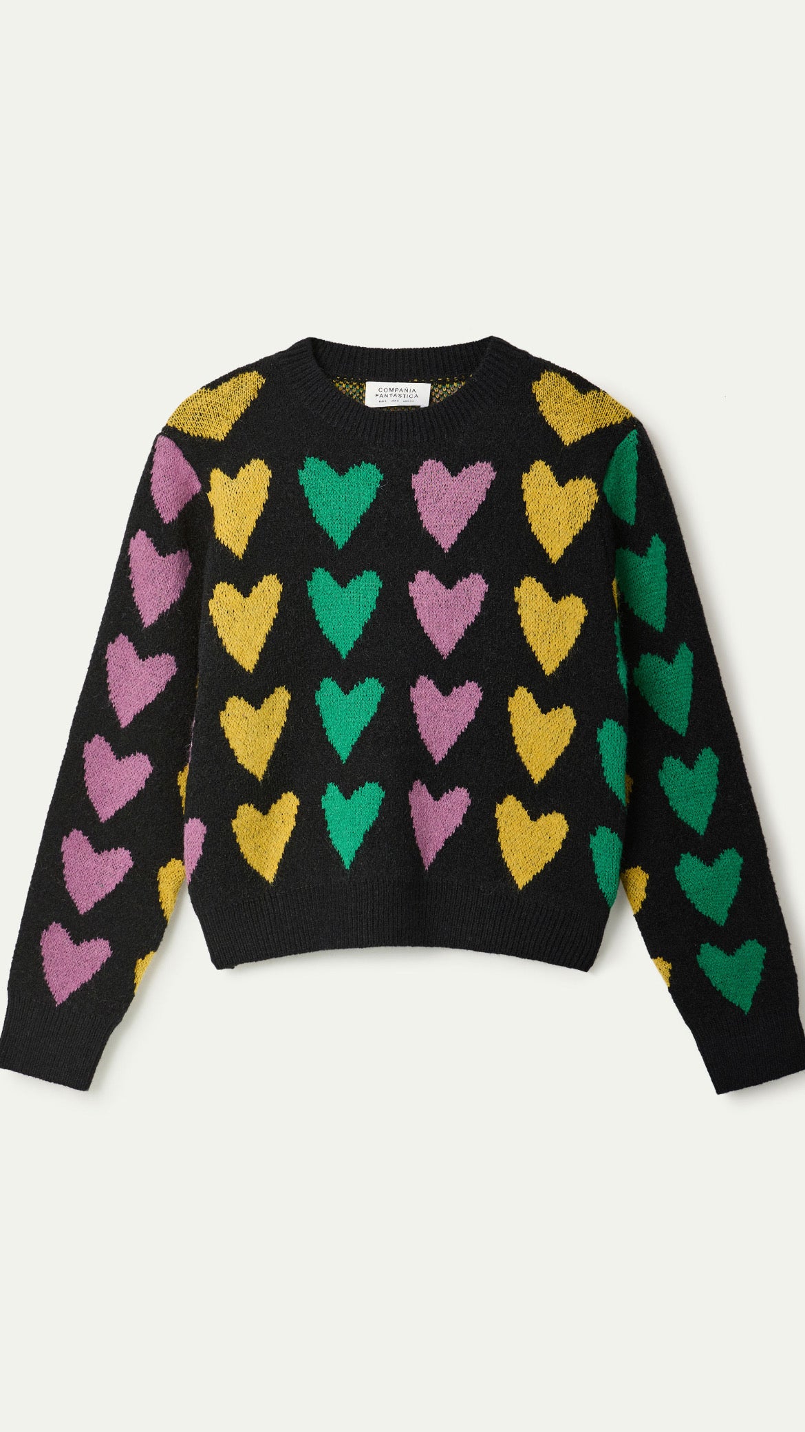 Jersey punto jacquard estampado cupido lines