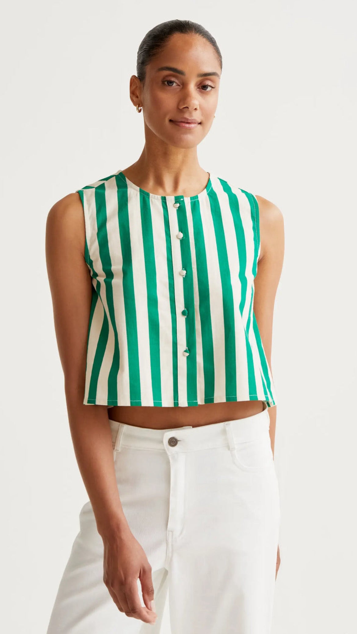 Top con estampado Bamboo Green