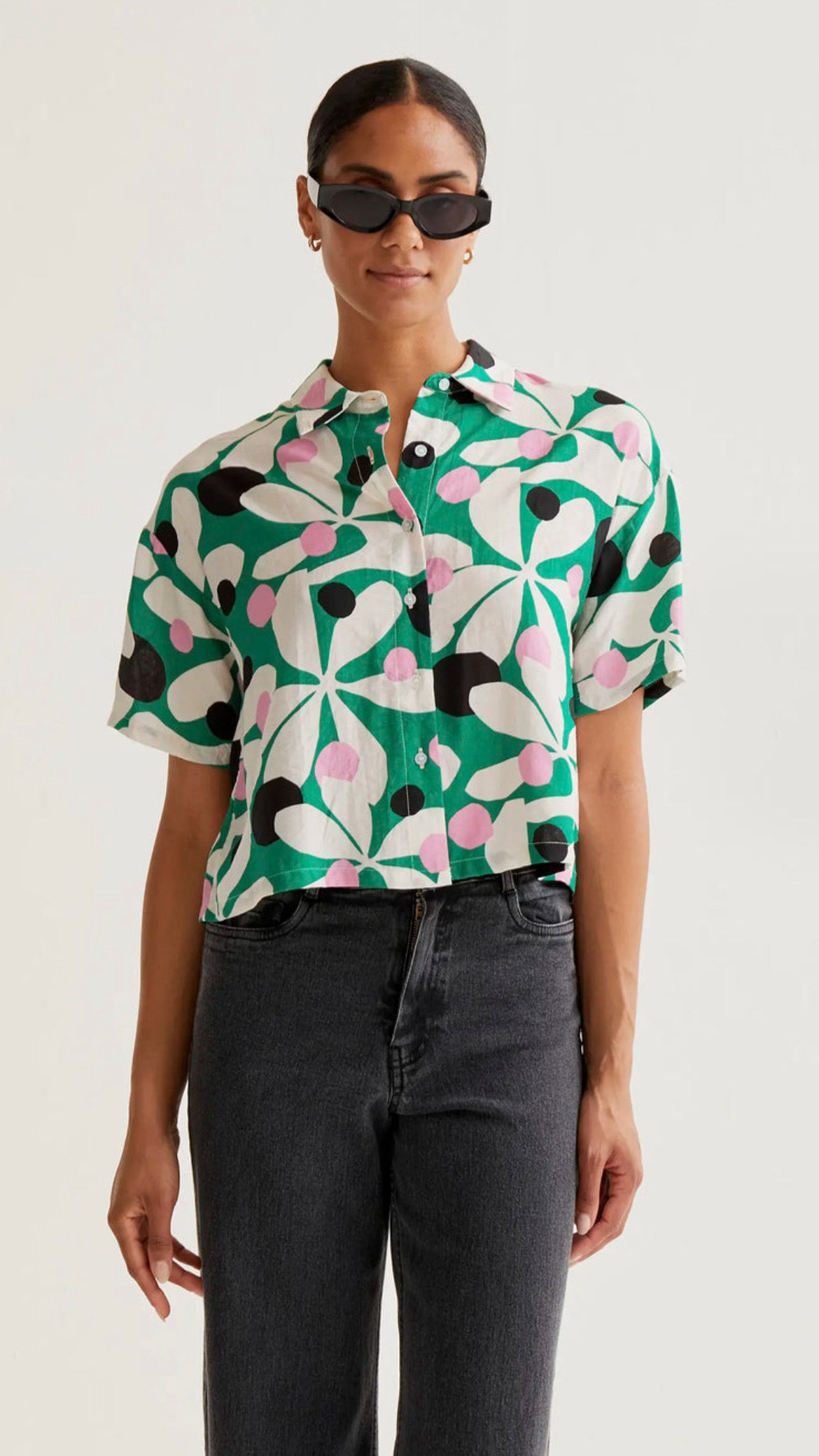 Camisa con estampado Hosta