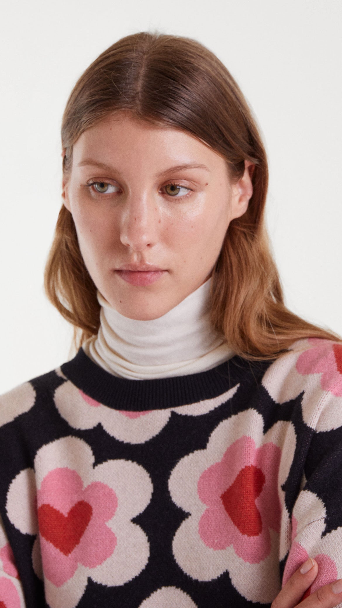 Jersey de punto jacquard con estampado SweetHeart