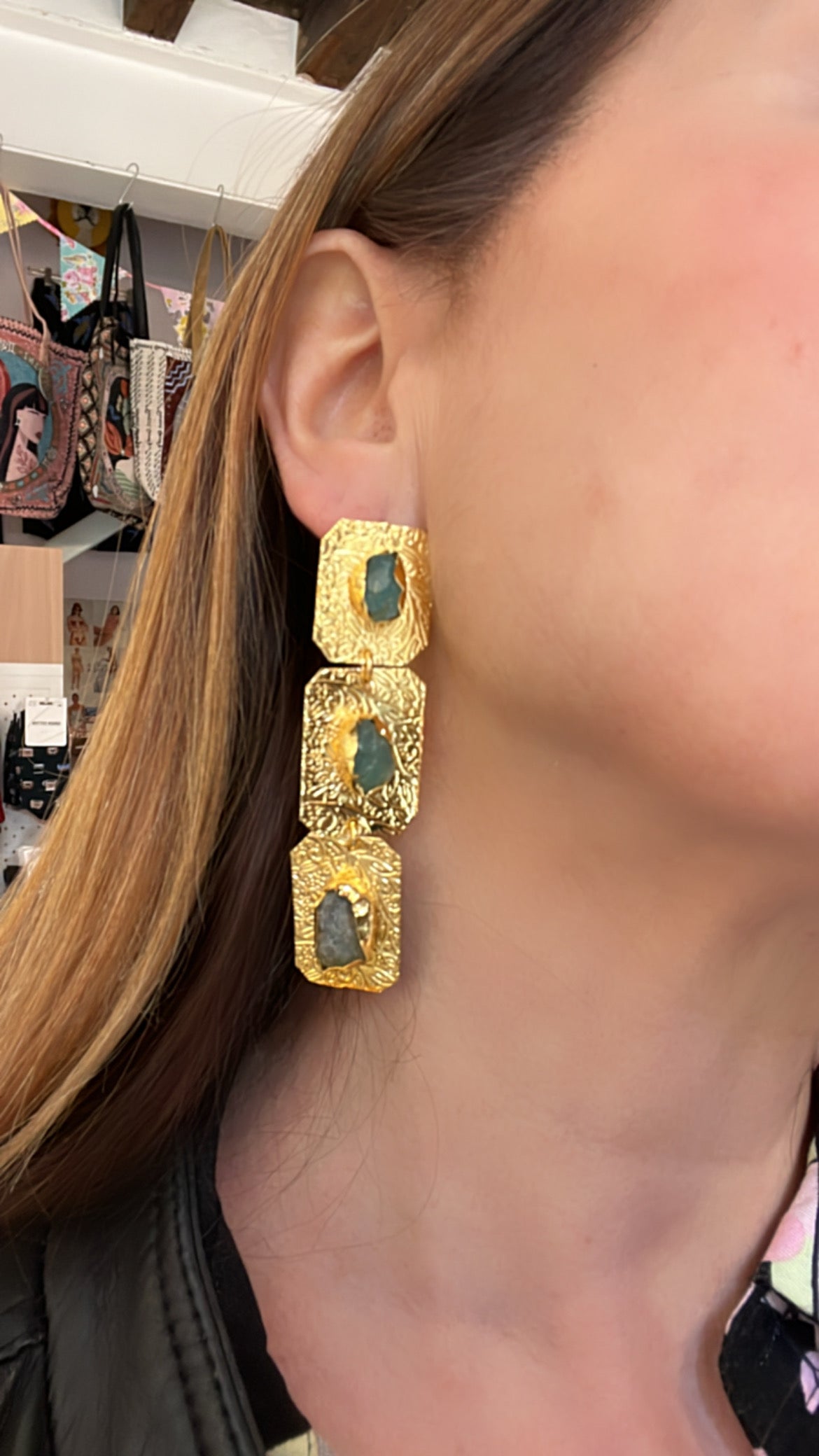 Pendientes Esparta Verdes