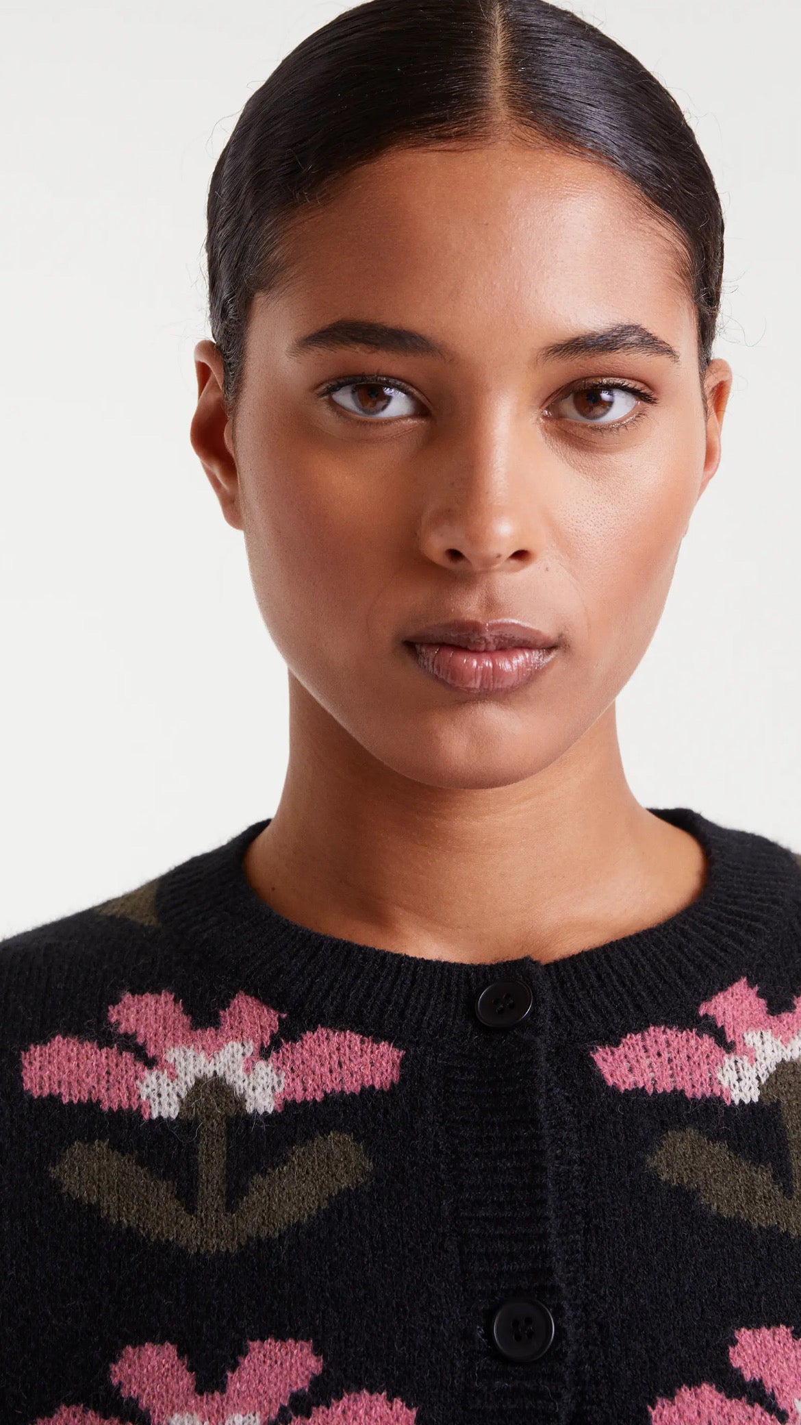 Cárdigan jacquard con estampado Baboushka Big