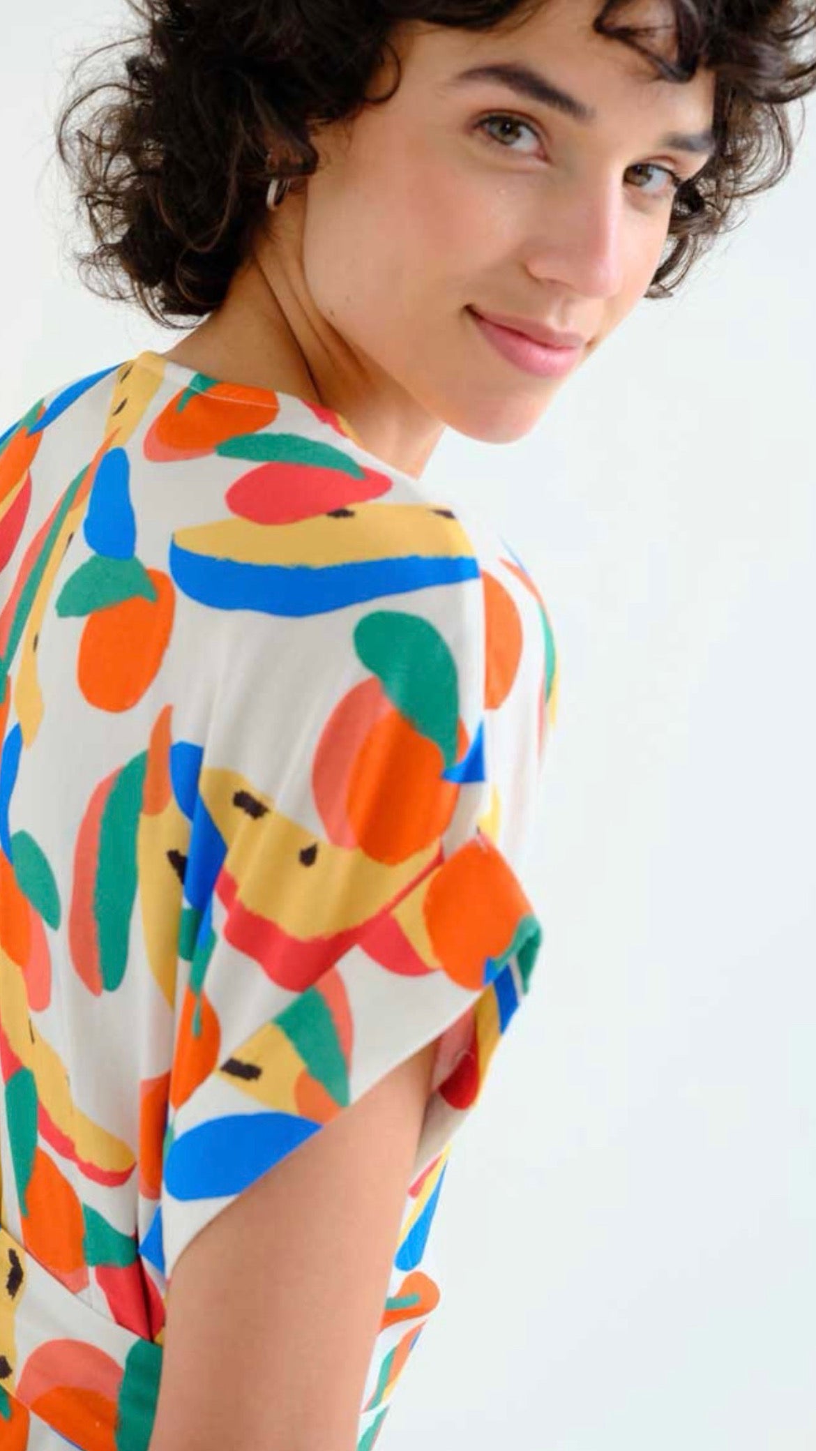 Vestido con estampado Tutti Frutti Small