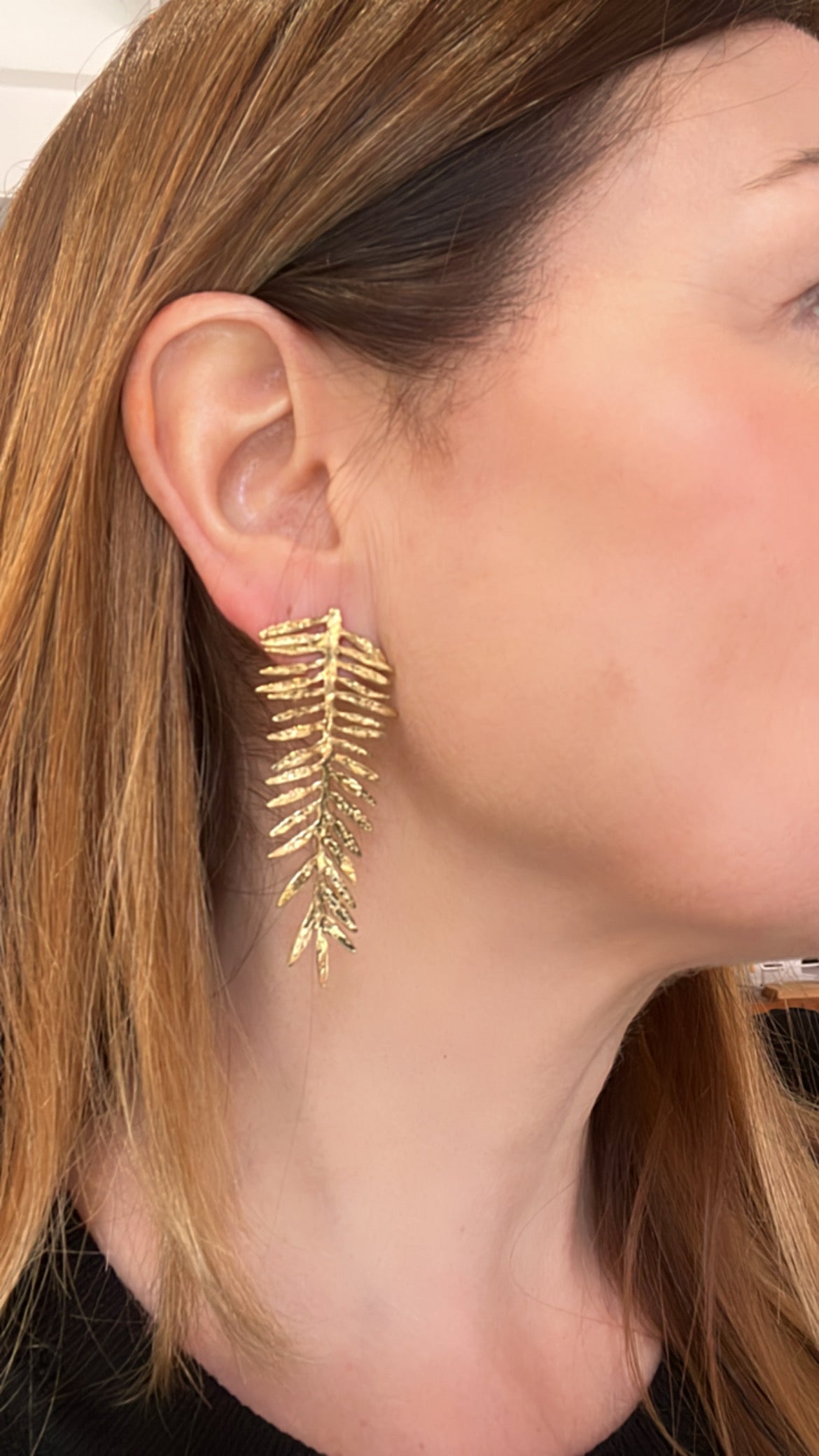Narrow Feather Earrings