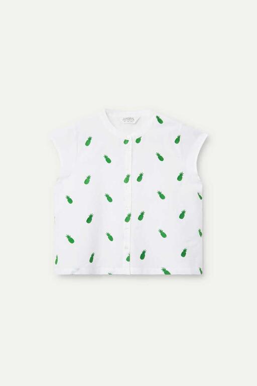Camisa cuello mao piñas