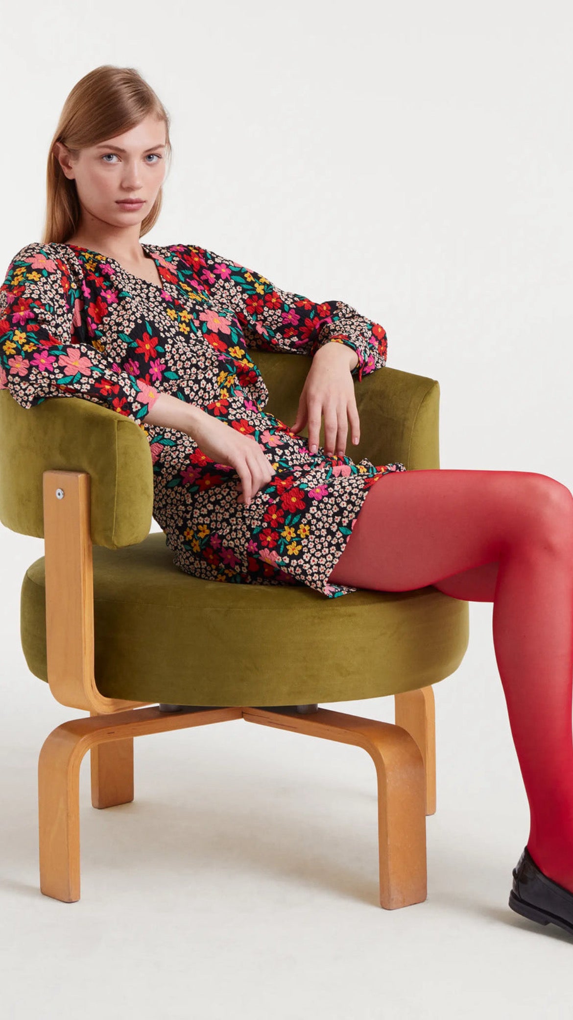 Falda con estampado Giardino