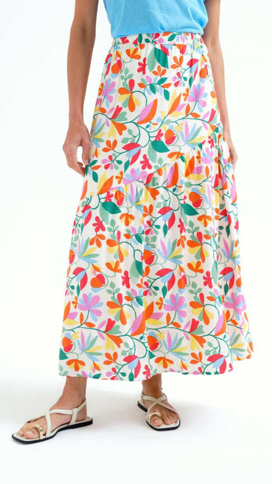 Falda larga estampado Lotto