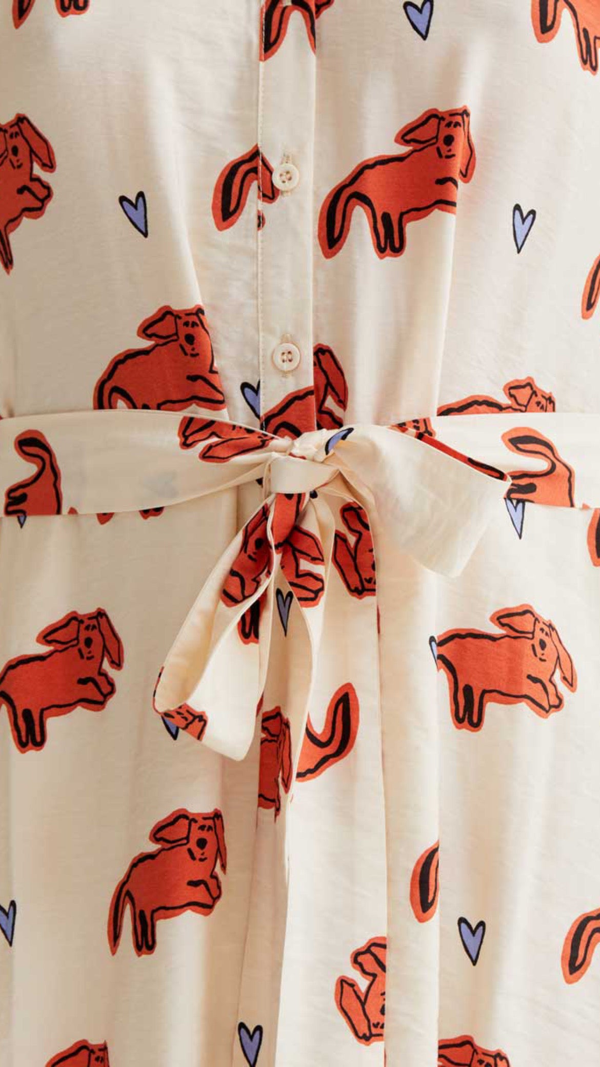 Vestido corto con estampado Tochi (R)
