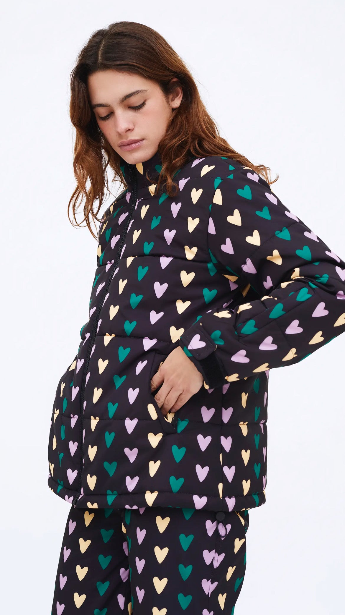 Abrigo corto con estampado Cupido Lines