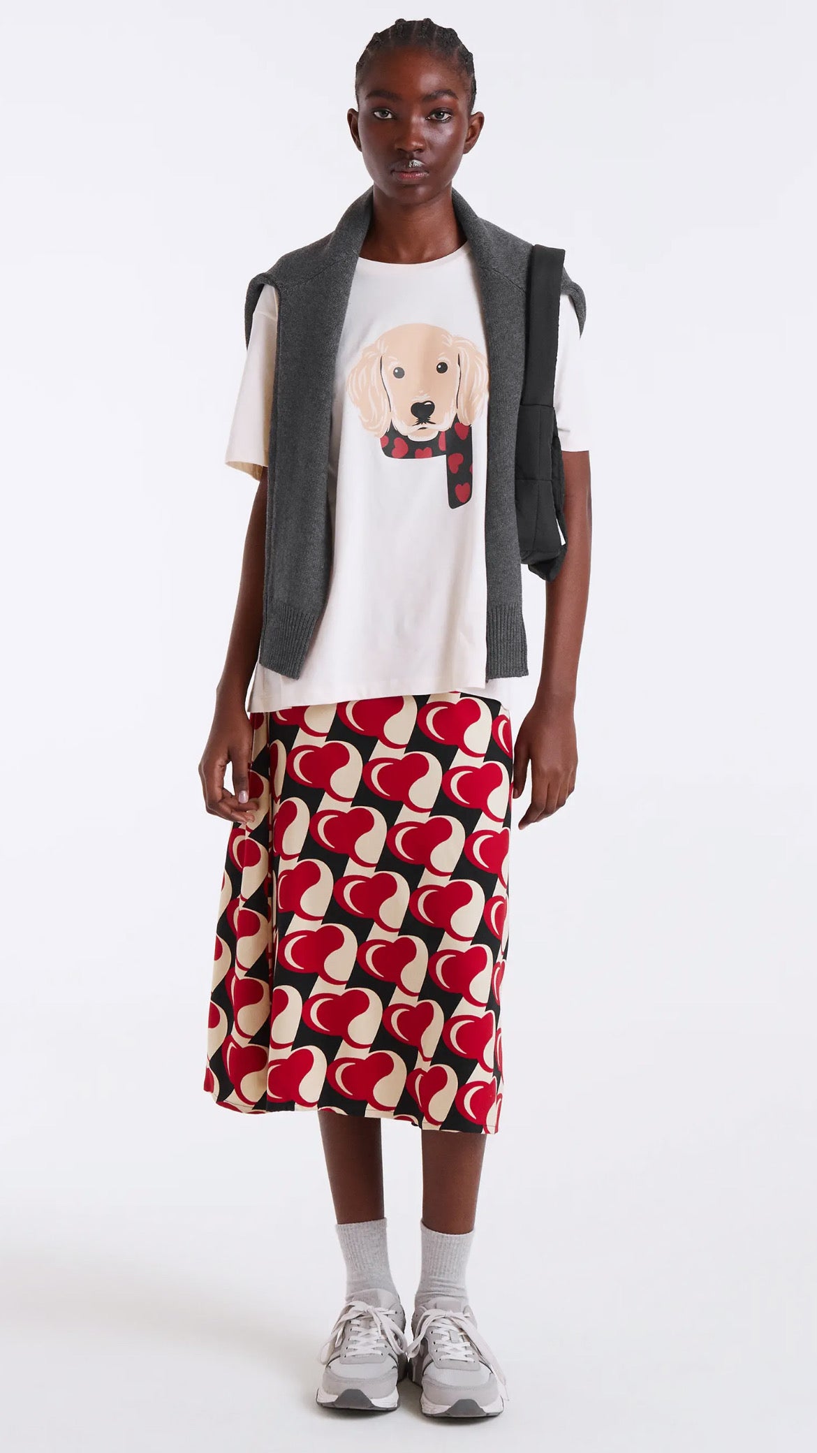 Camiseta 100% algodón con estampado de perro