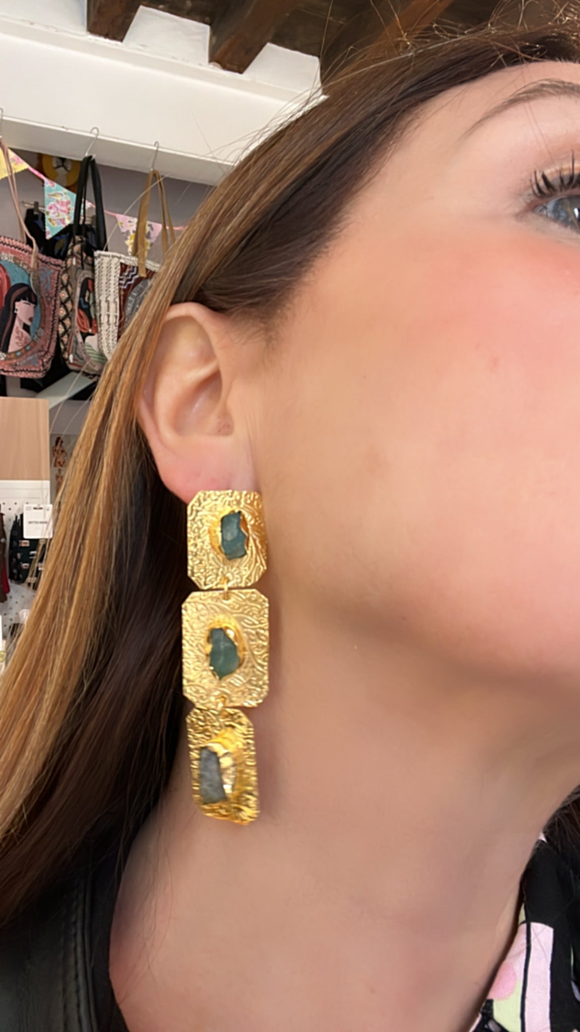 Pendientes Esparta Verdes