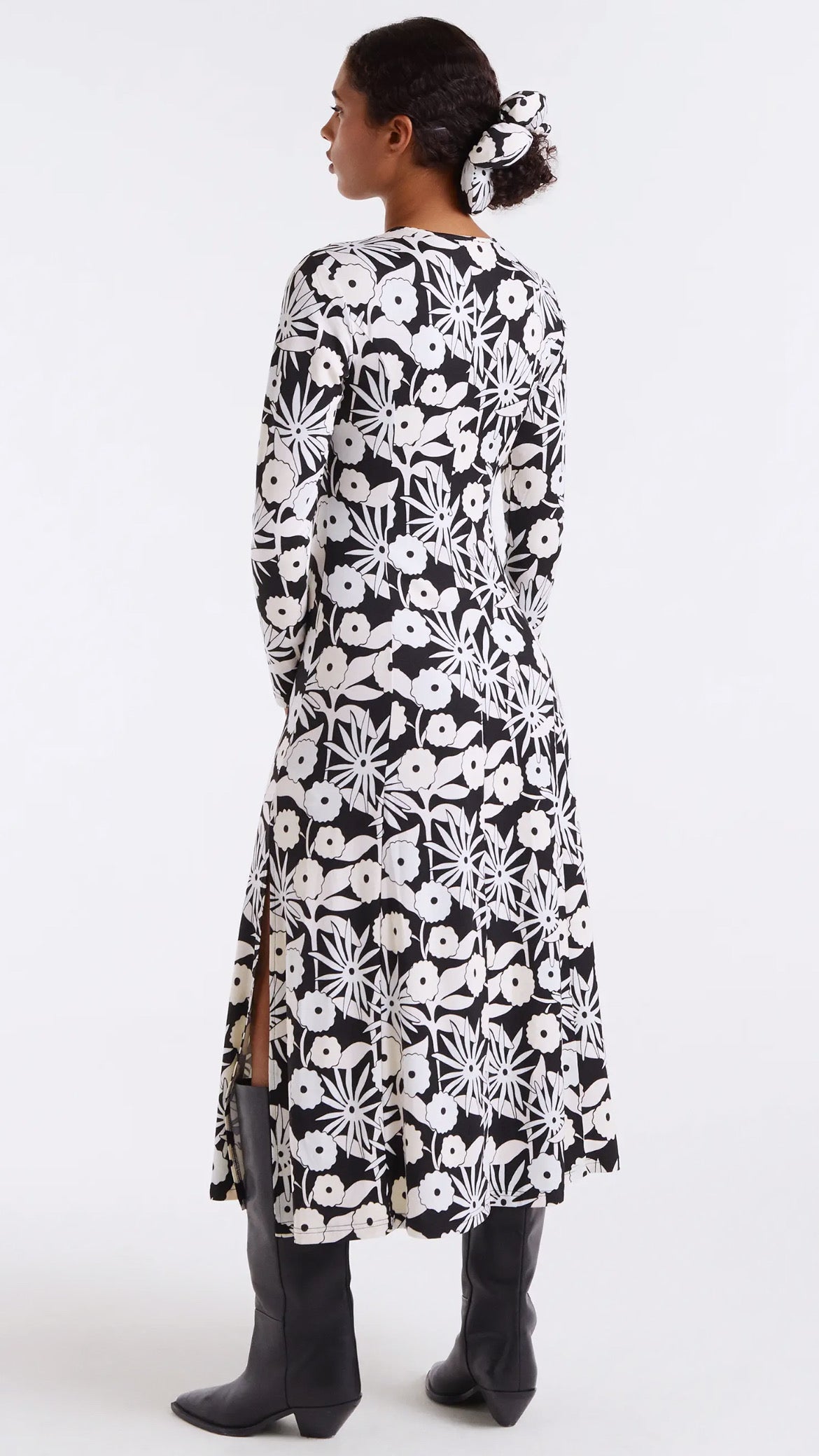 Vestido largo con estampado Tofu