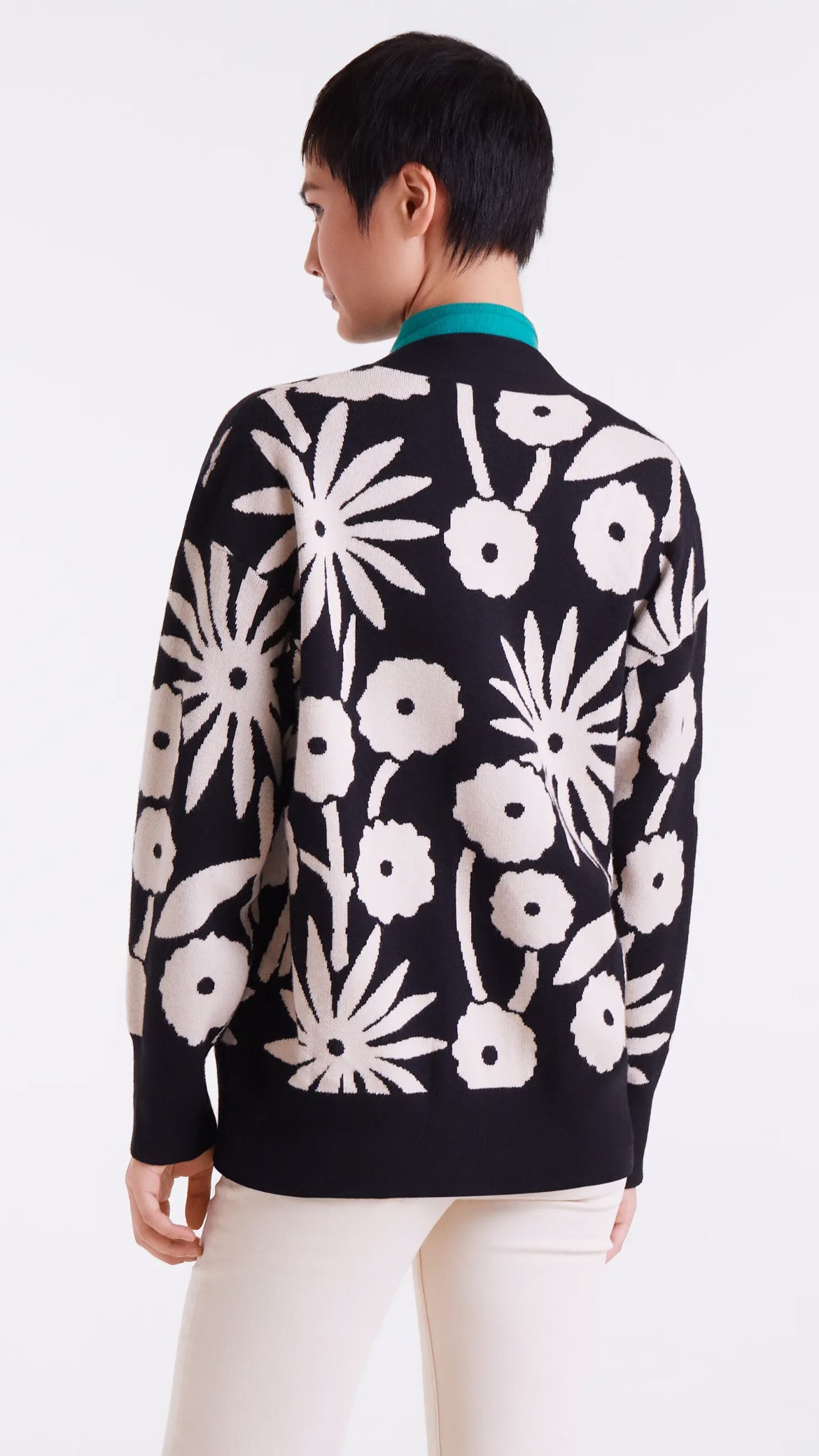 Chaqueta jacquard con estampado Tofu
