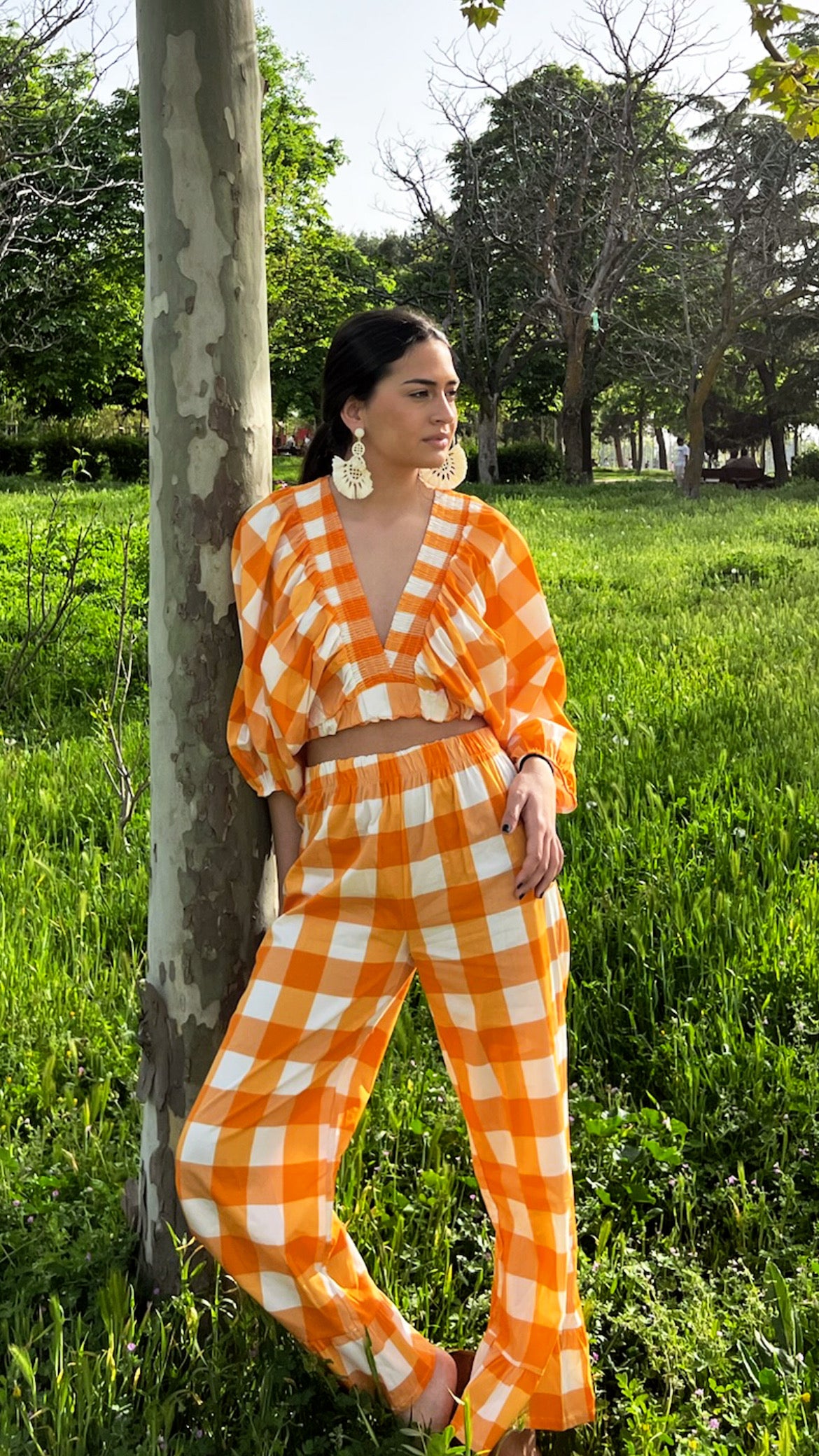 Fabia Vichy Orange Set