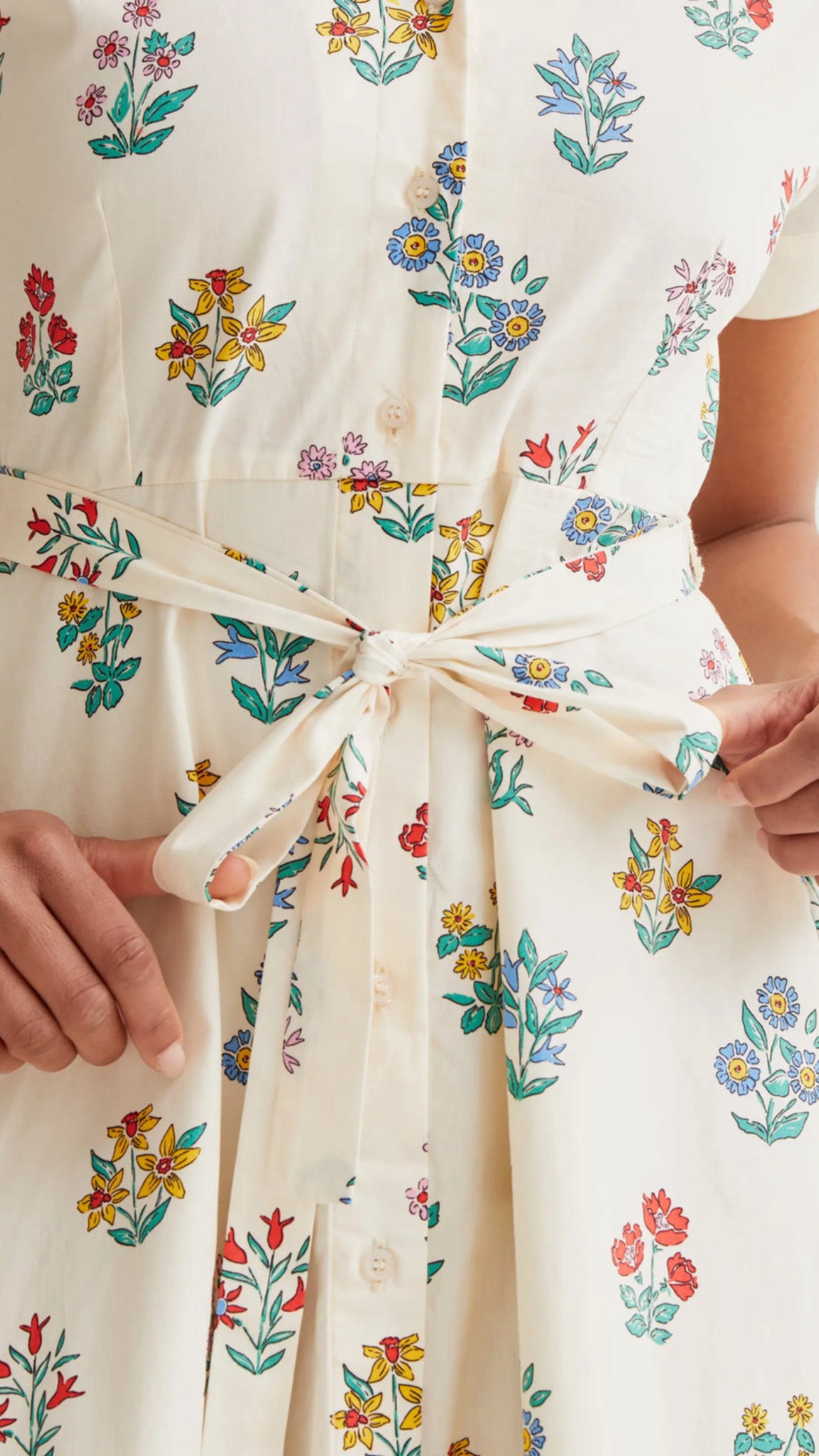 Vestido midi con estampado Gardener