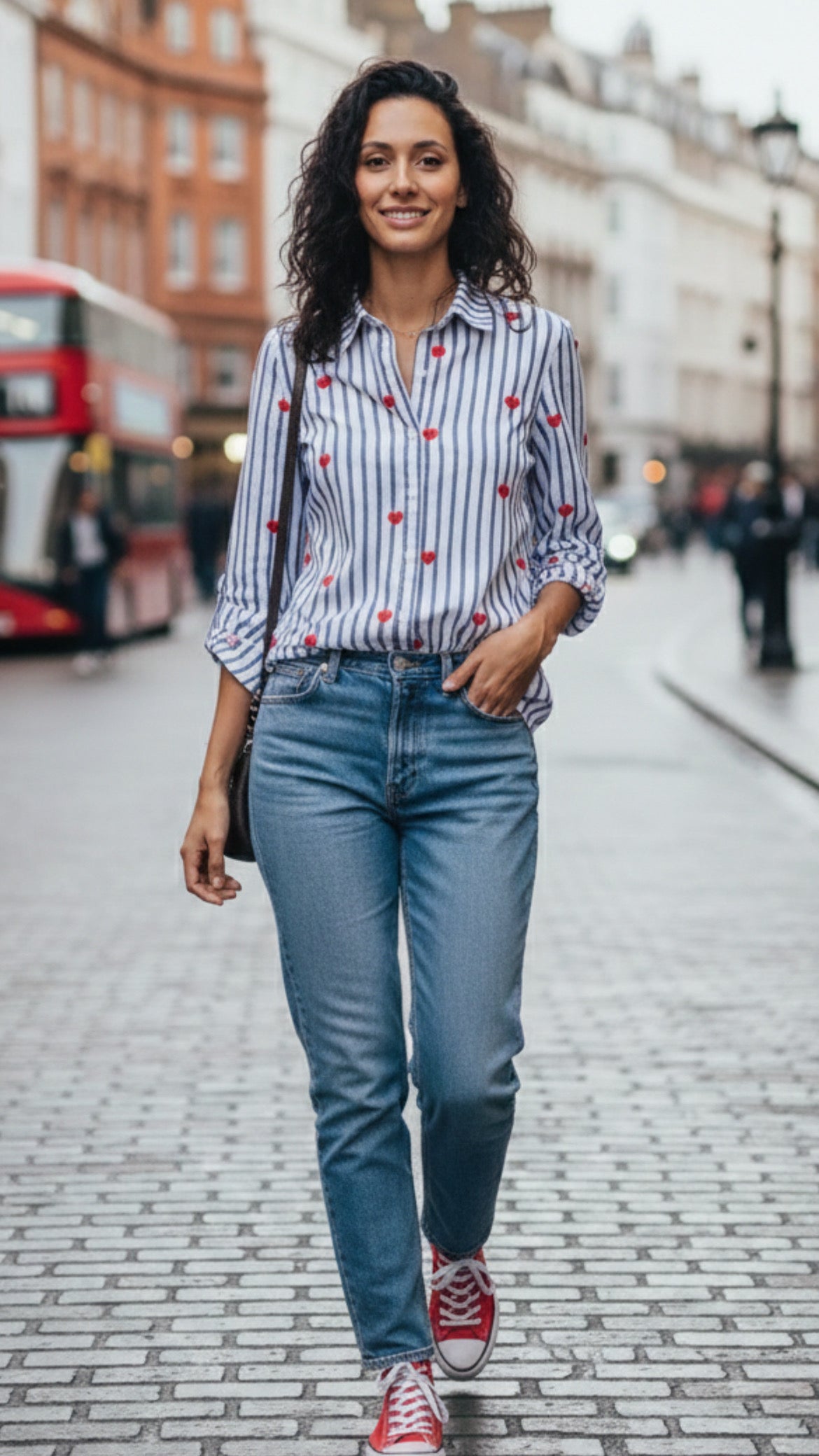 Camisa rayas corazones