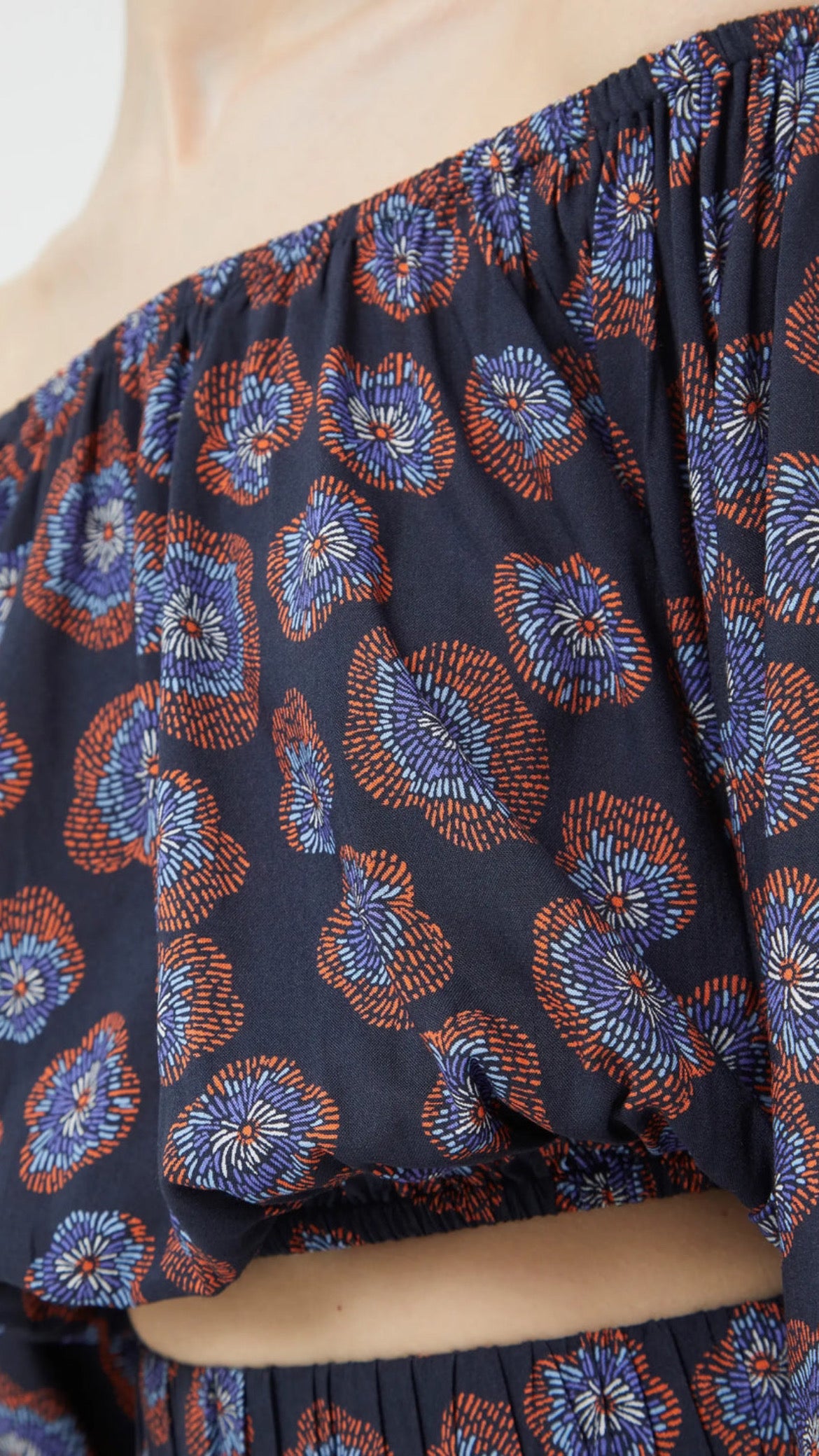 Jacaranda floral top 