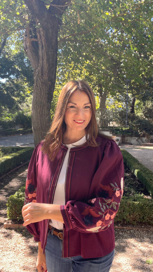 Chaqueta Florencia Burdeos