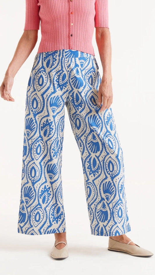 Pantalón recto estampado Aquaria