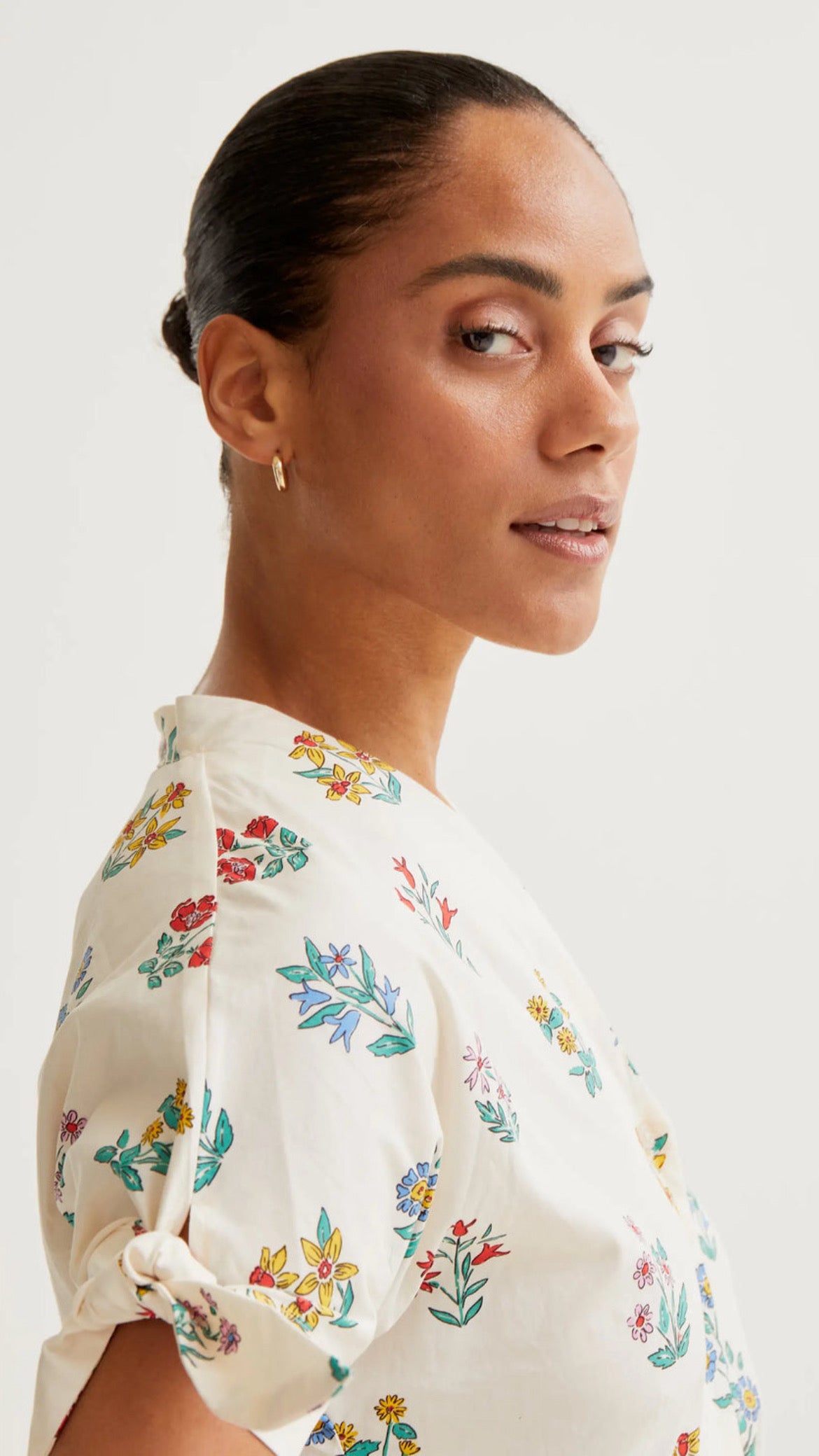 Vestido midi con estampado Gardener