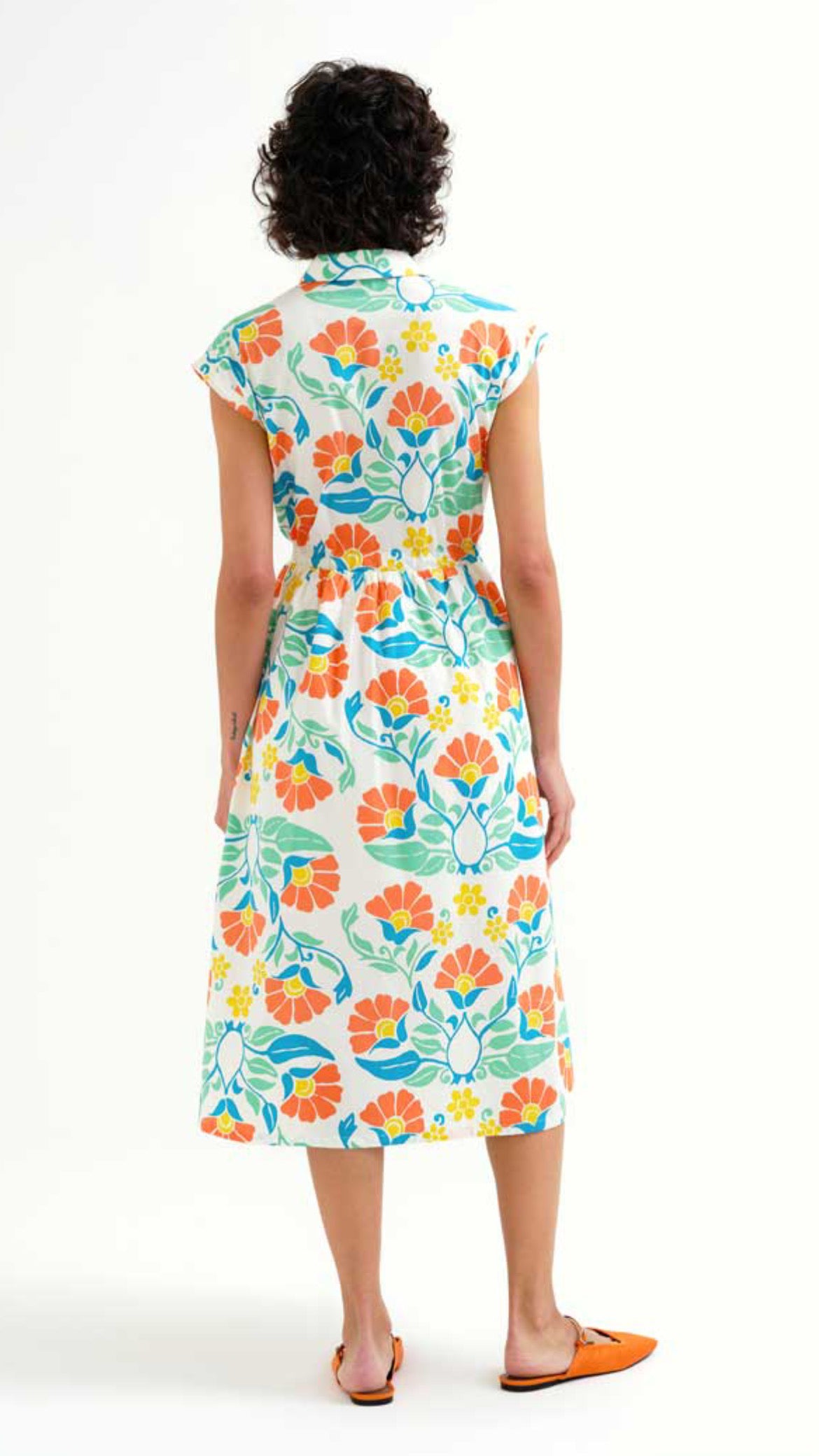 Vestido midi con estampado Big Royal