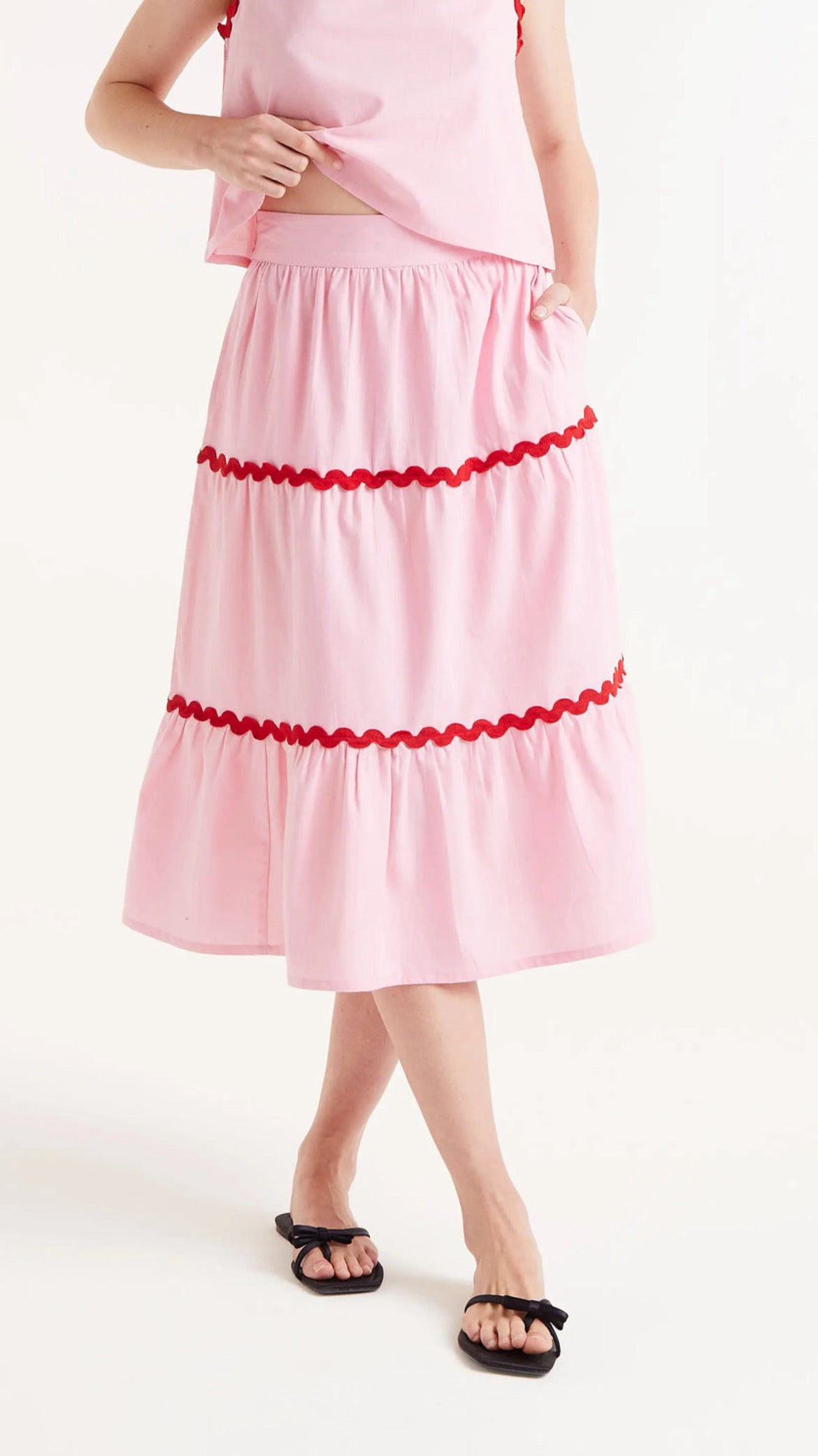 Falda Picunela Rosa