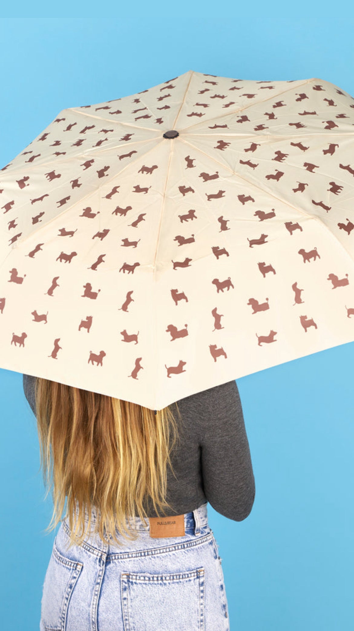 Paraguas Puppy Beige