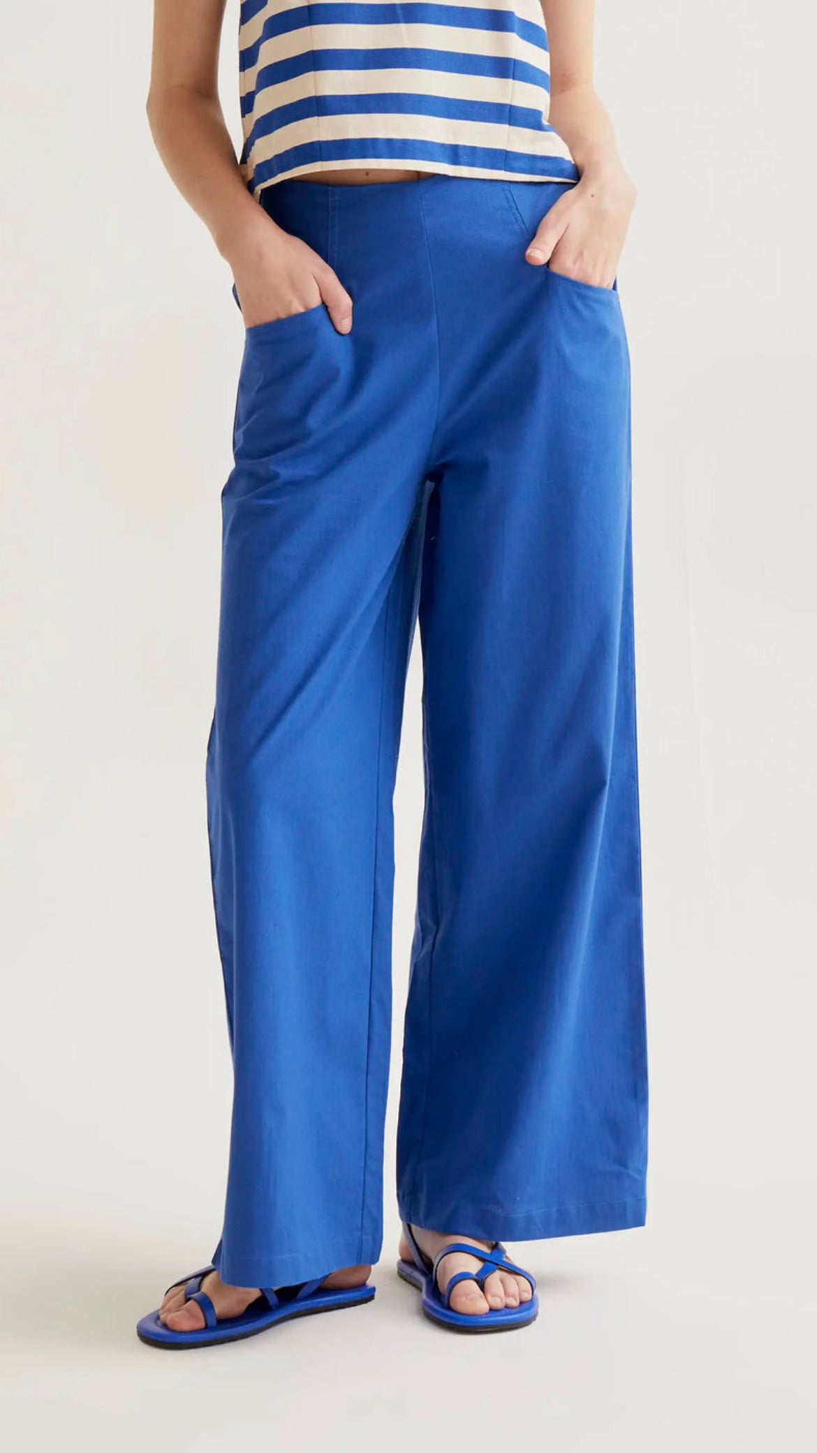 Pantalón 100% algodón azul
