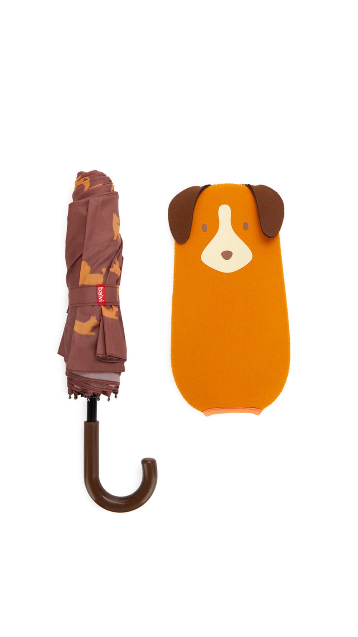 Paraguas Puppy Marrón