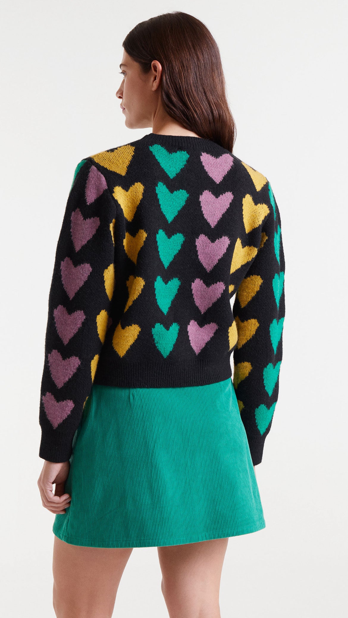 Jersey punto jacquard estampado cupido lines