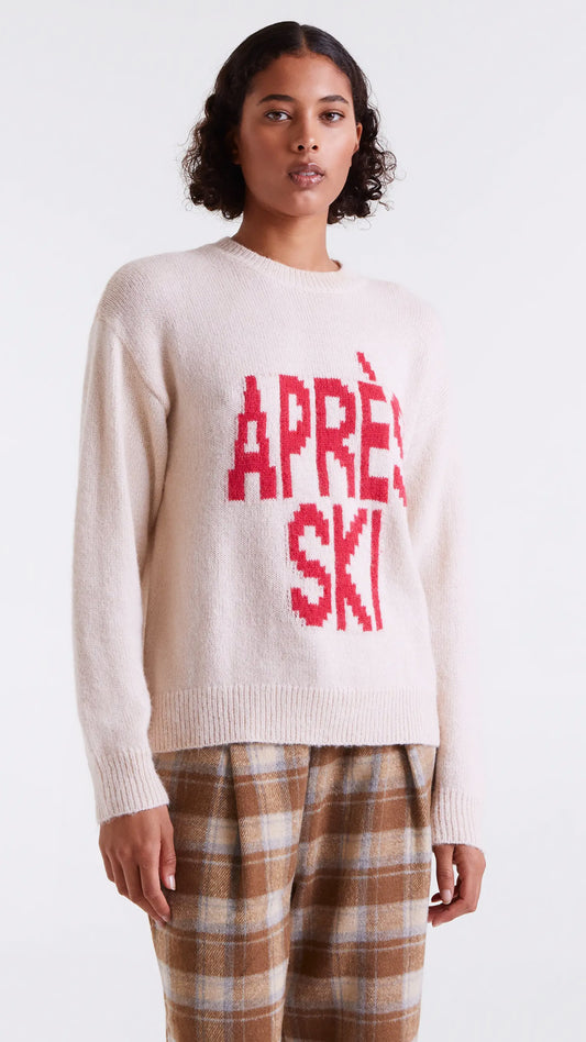 Jersey jacquard con estampado Après Ski