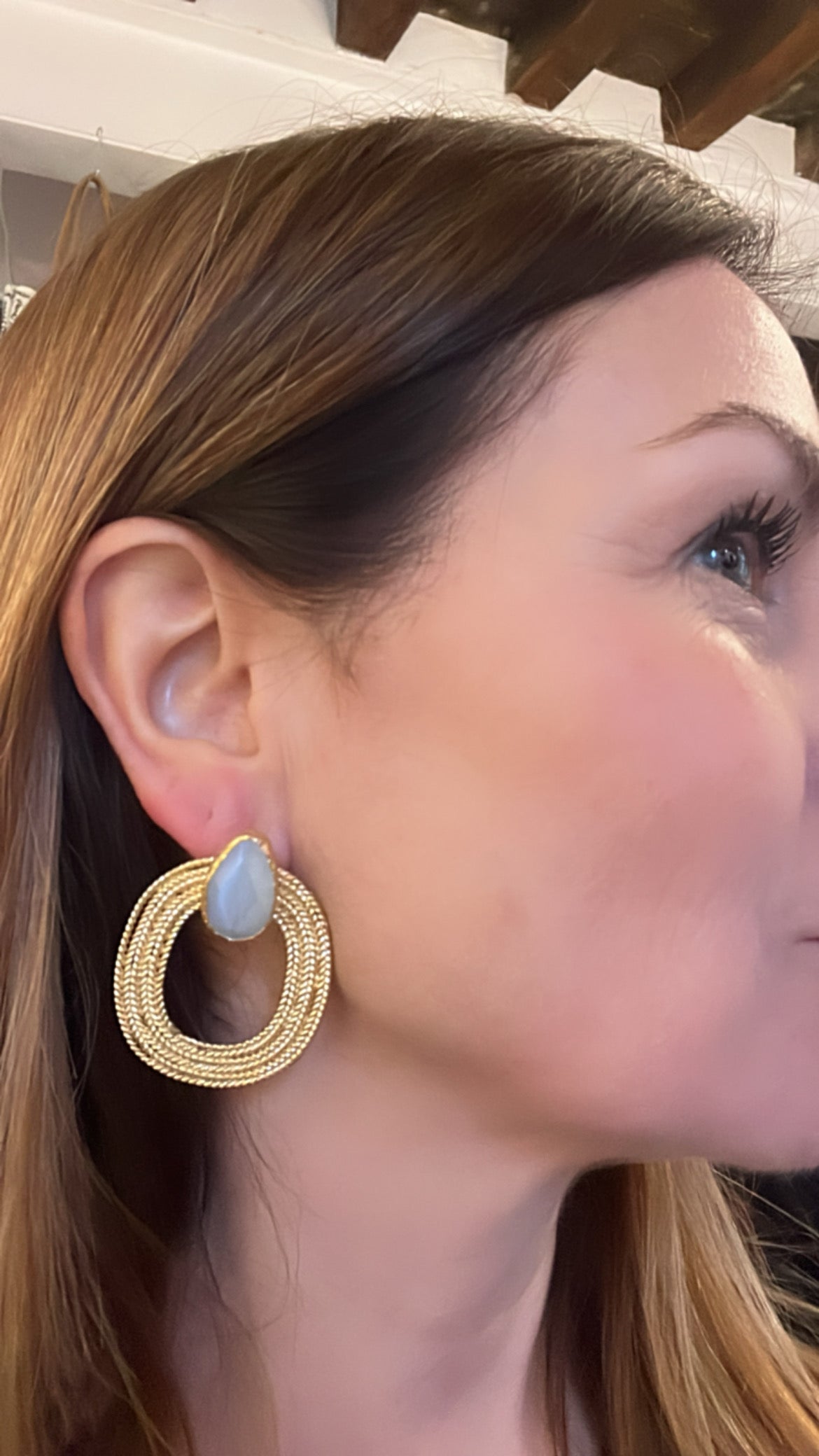 Zaniah White Earrings