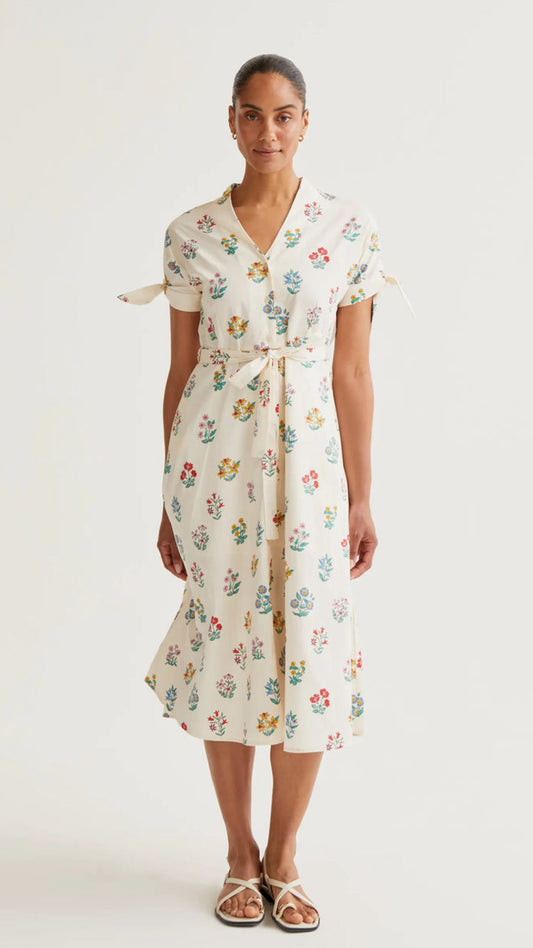 Vestido midi con estampado Gardener