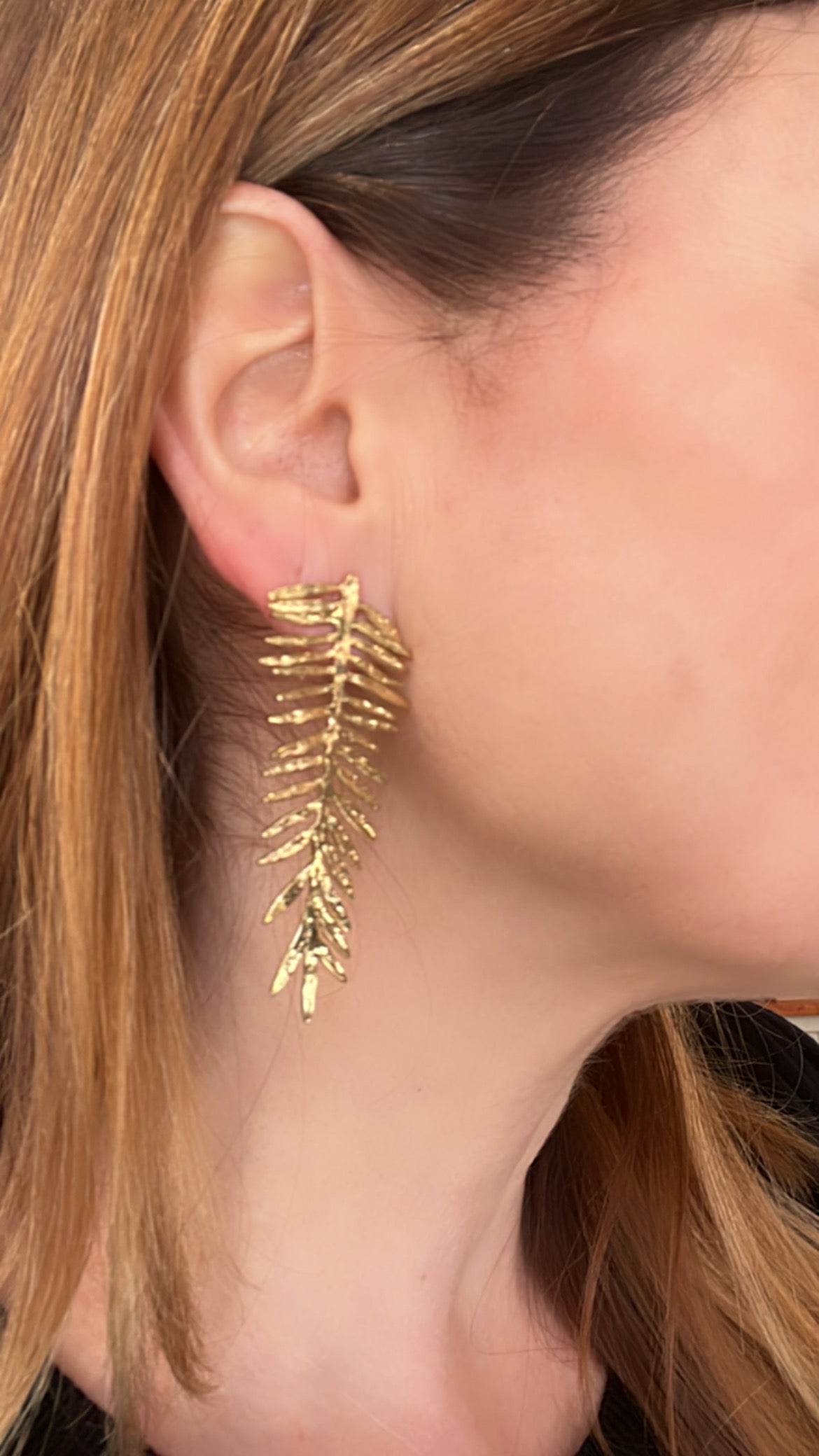 Narrow Feather Earrings
