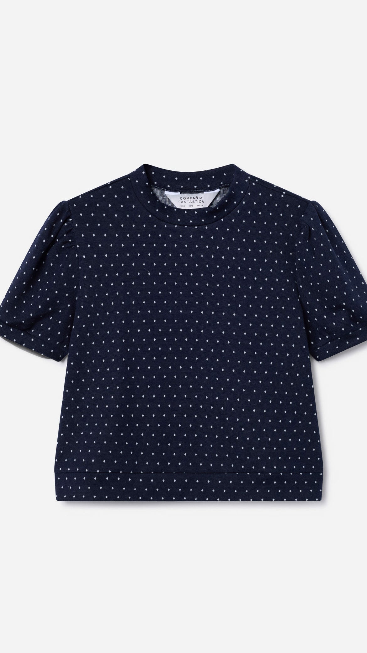 Camiseta jacquard con estampado Súper Mini Dots