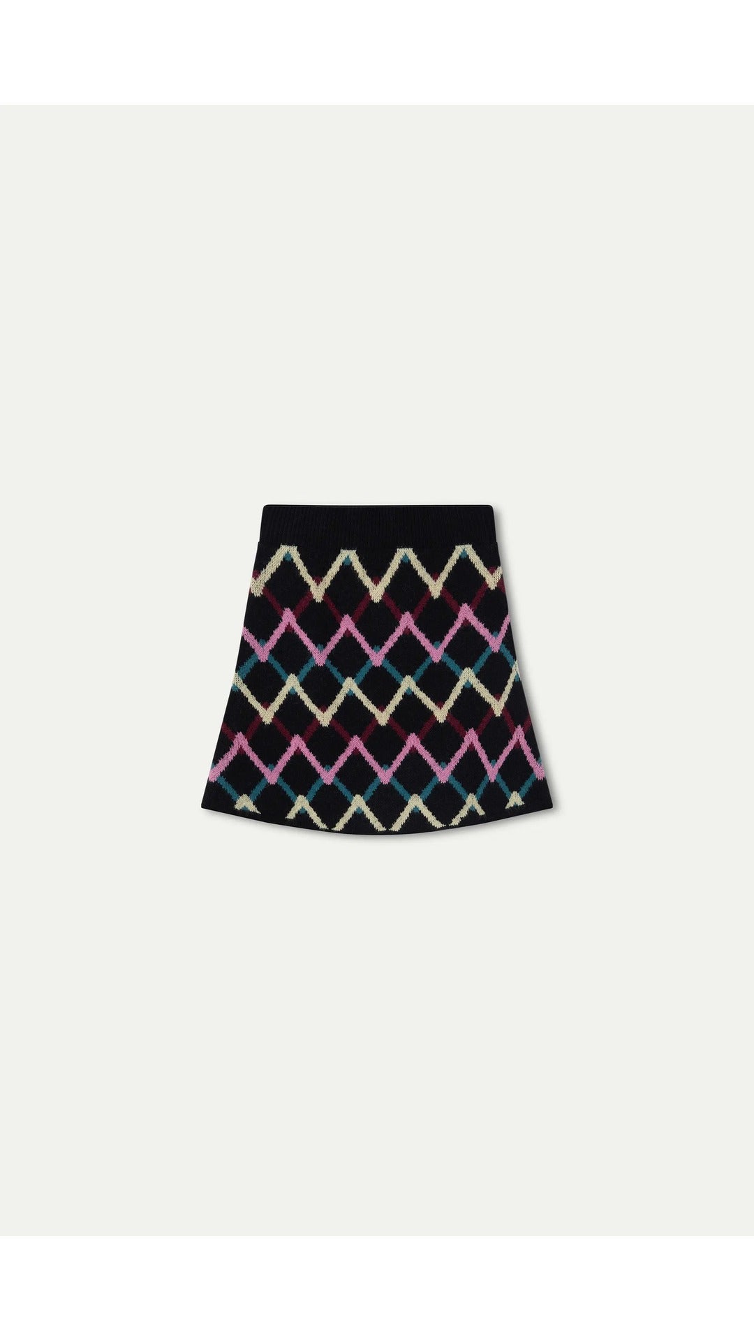 Falda corta con estampado Skein - 6