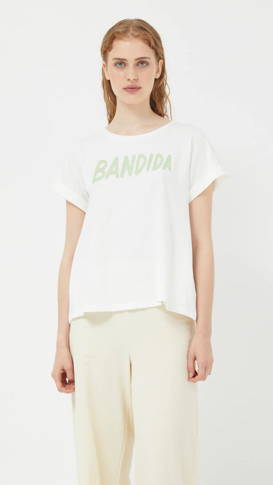 Camiseta bandida blanca