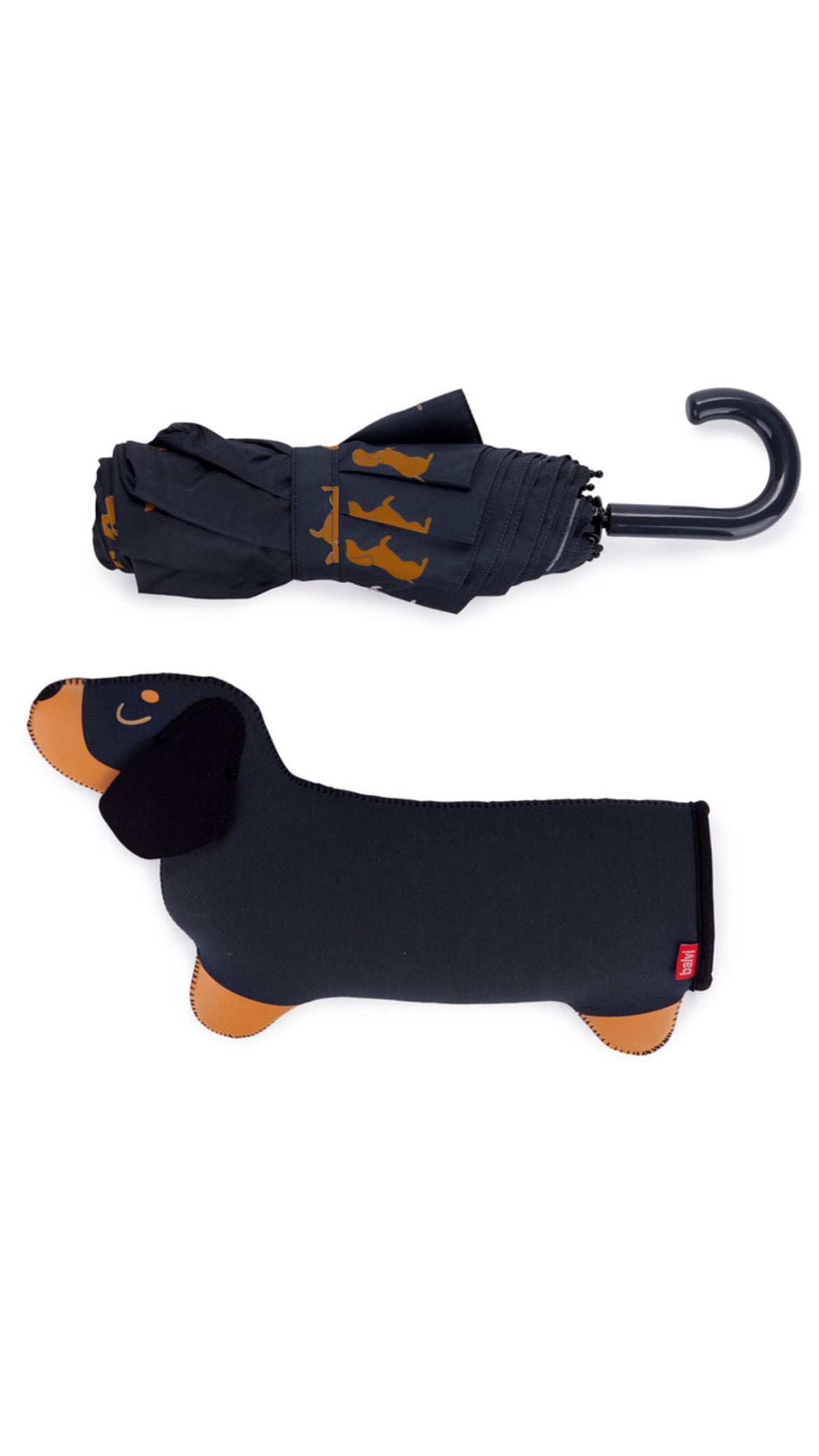 Paraguas Teckel Negro