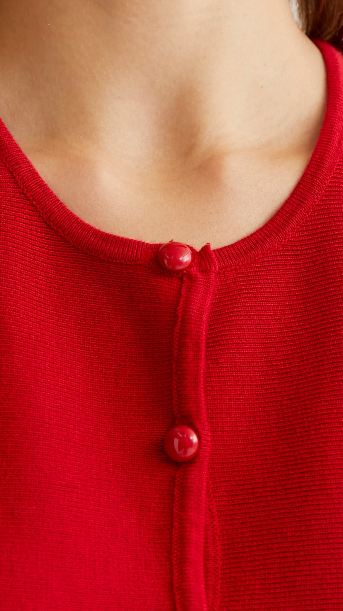 Top chaleco punto rojo