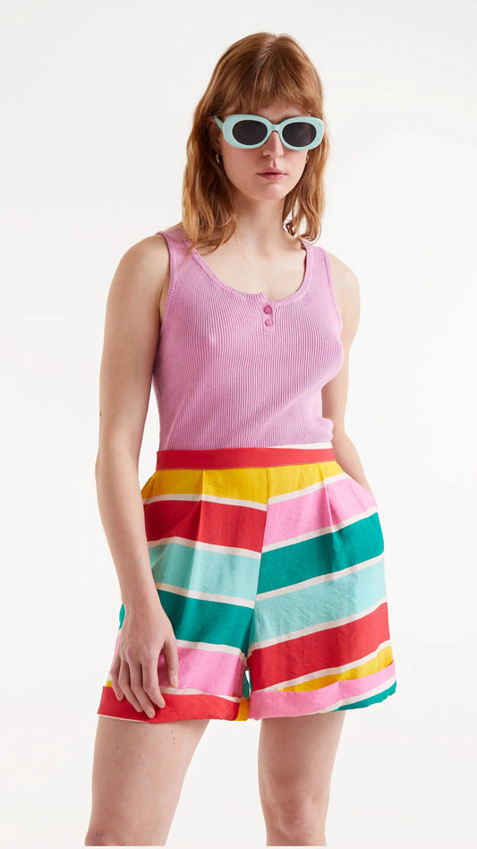 Shorts estampado rayas Colour Wave