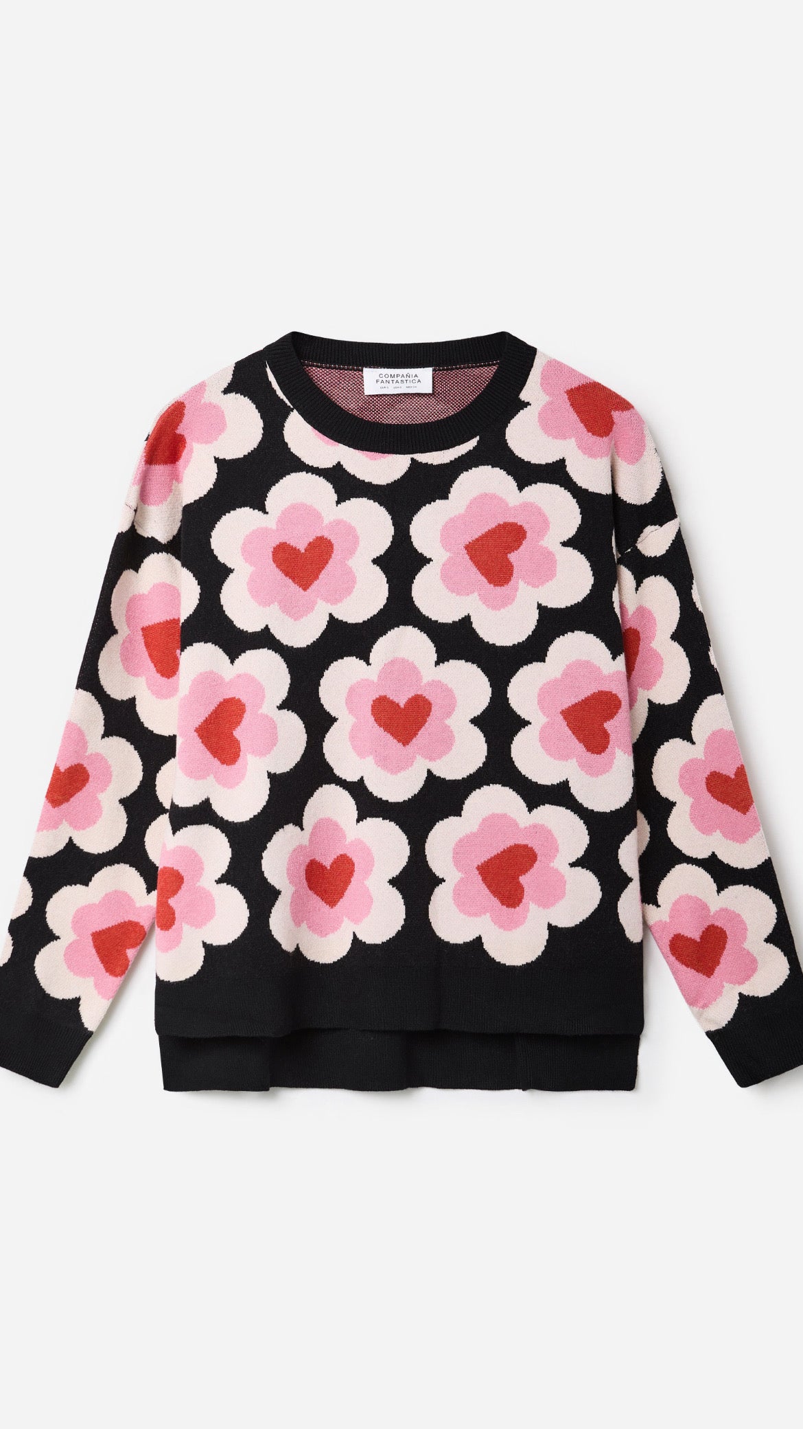 Jersey de punto jacquard con estampado SweetHeart