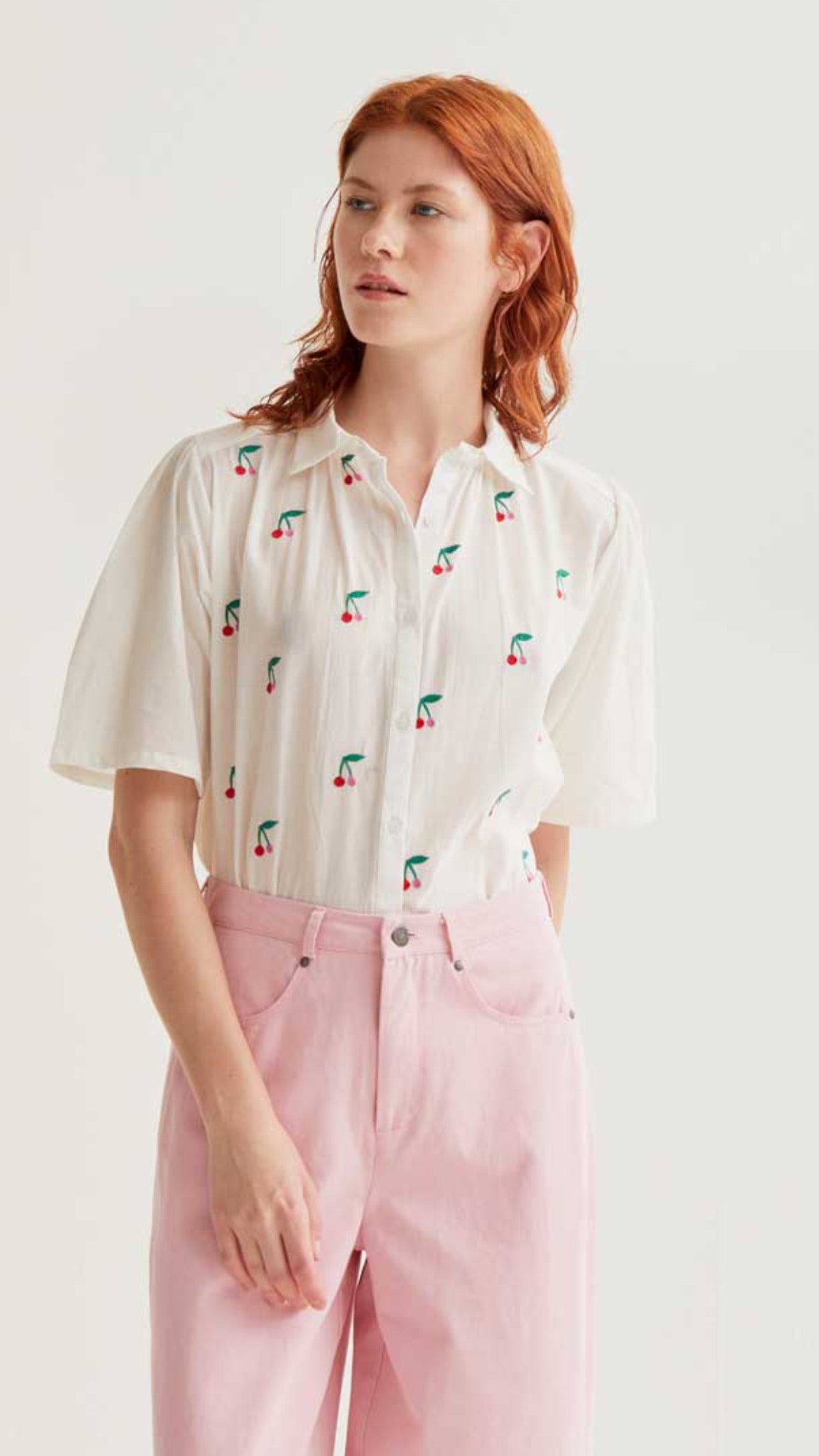 Camisa con estampado White Cherries