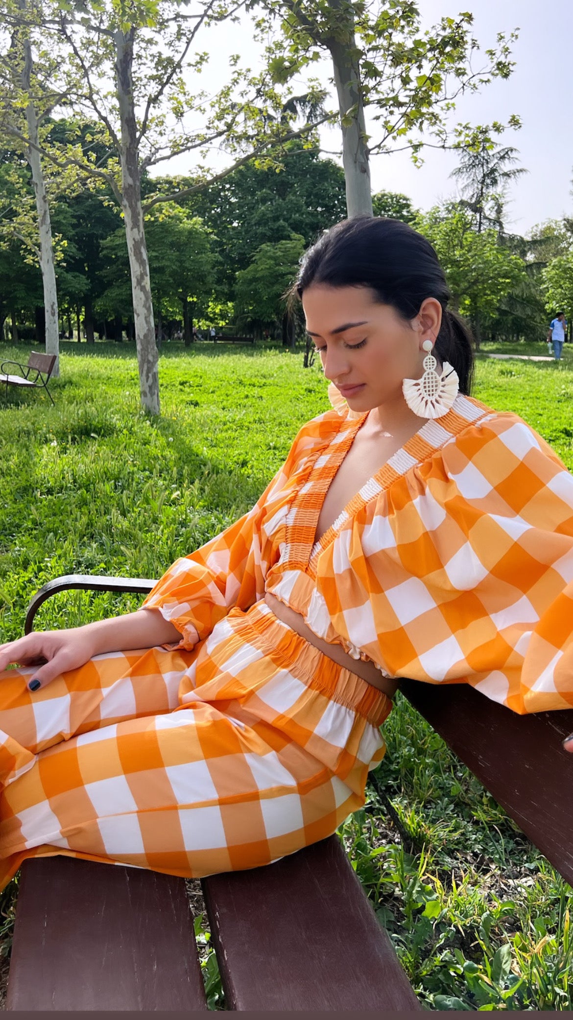 Fabia Vichy Orange Set