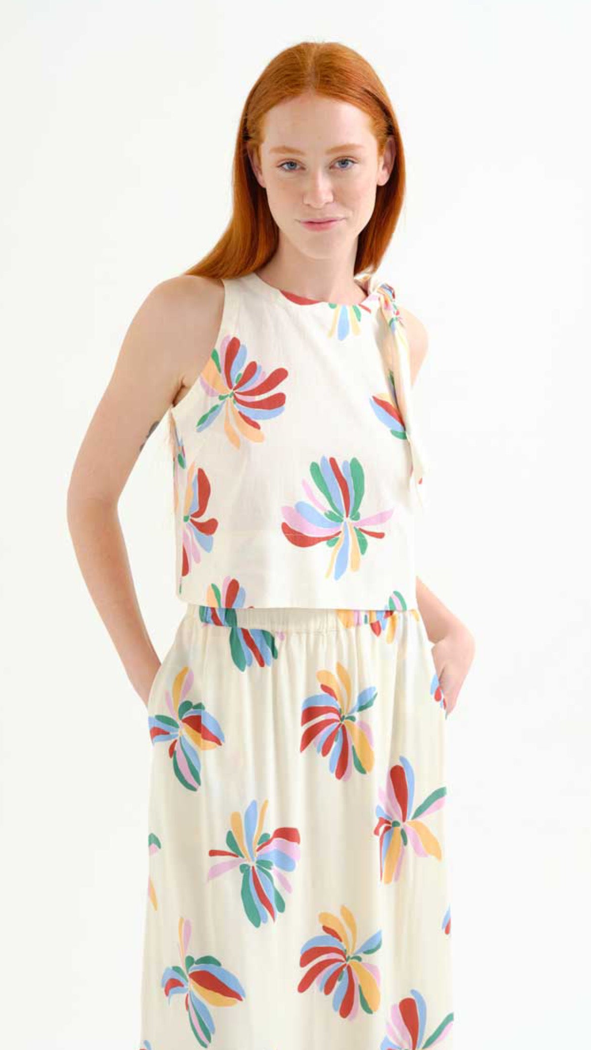 Top con estampado Monarda