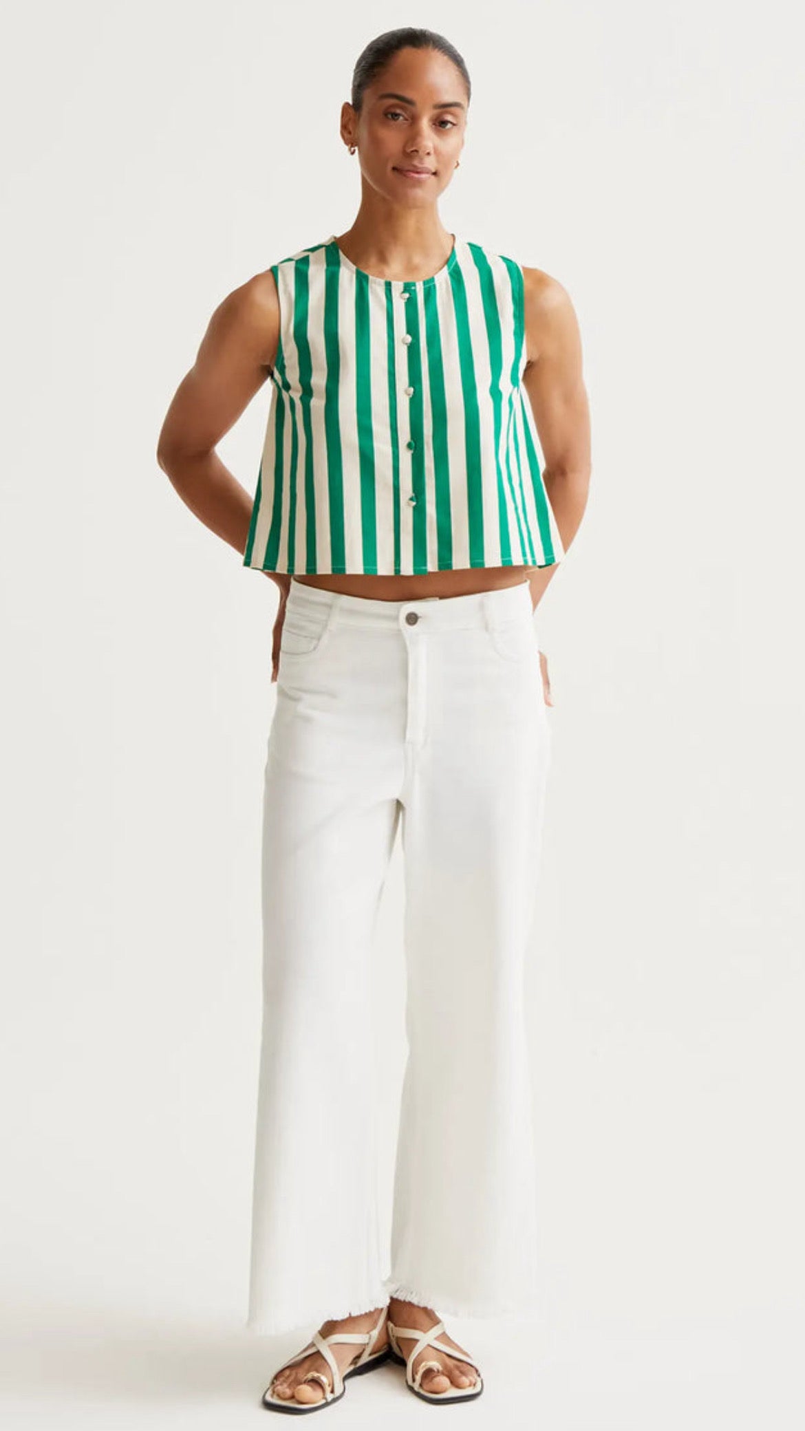 Top con estampado Bamboo Green