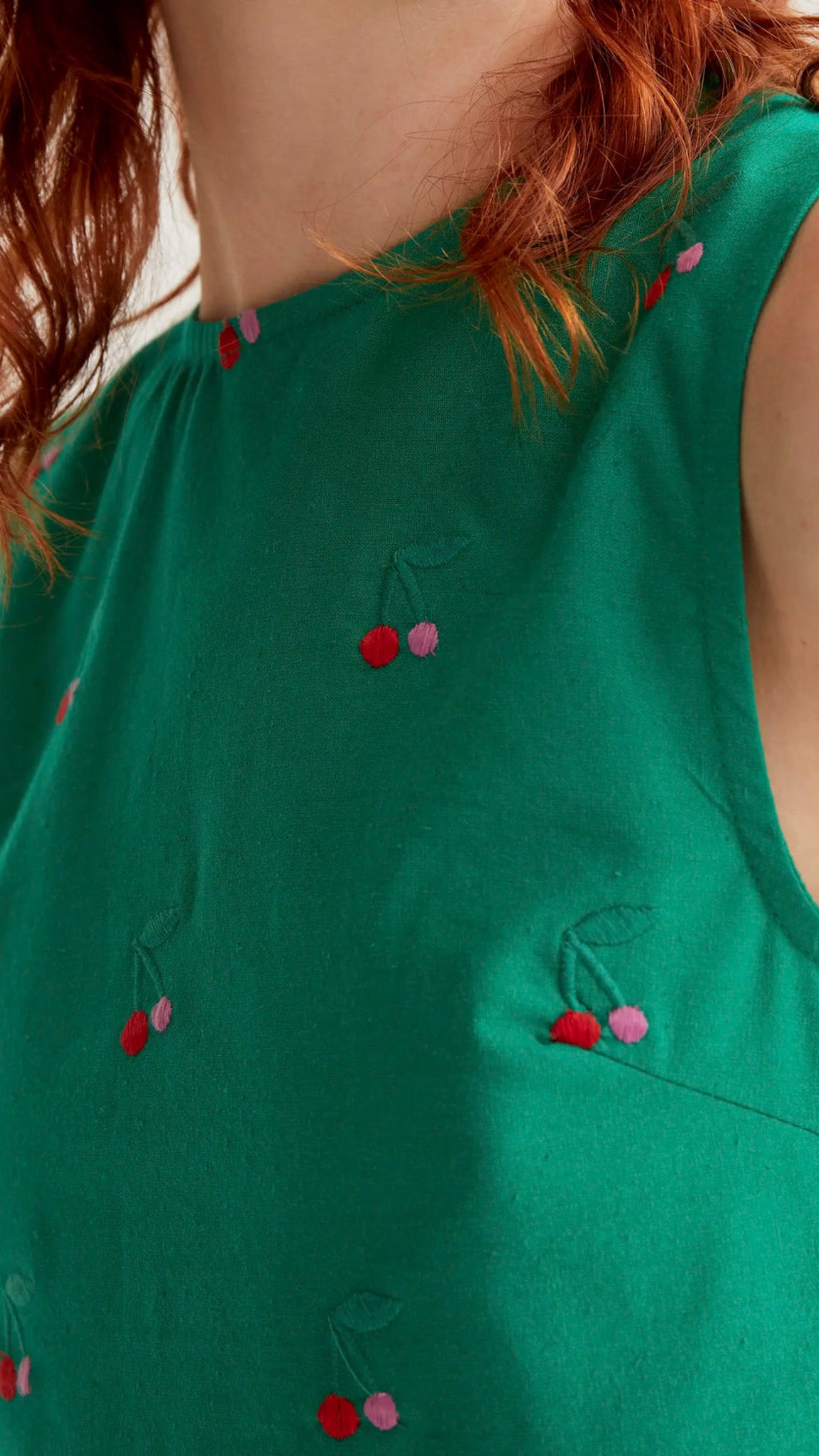 Top estampado Green Cherries
